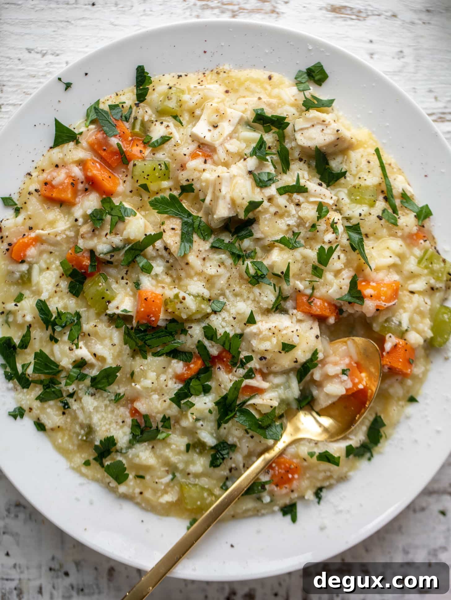 Chicken Noodle Soup Risotto Recipe: Creamy Comfort in 30 Minutes 8 chicken soup risotto