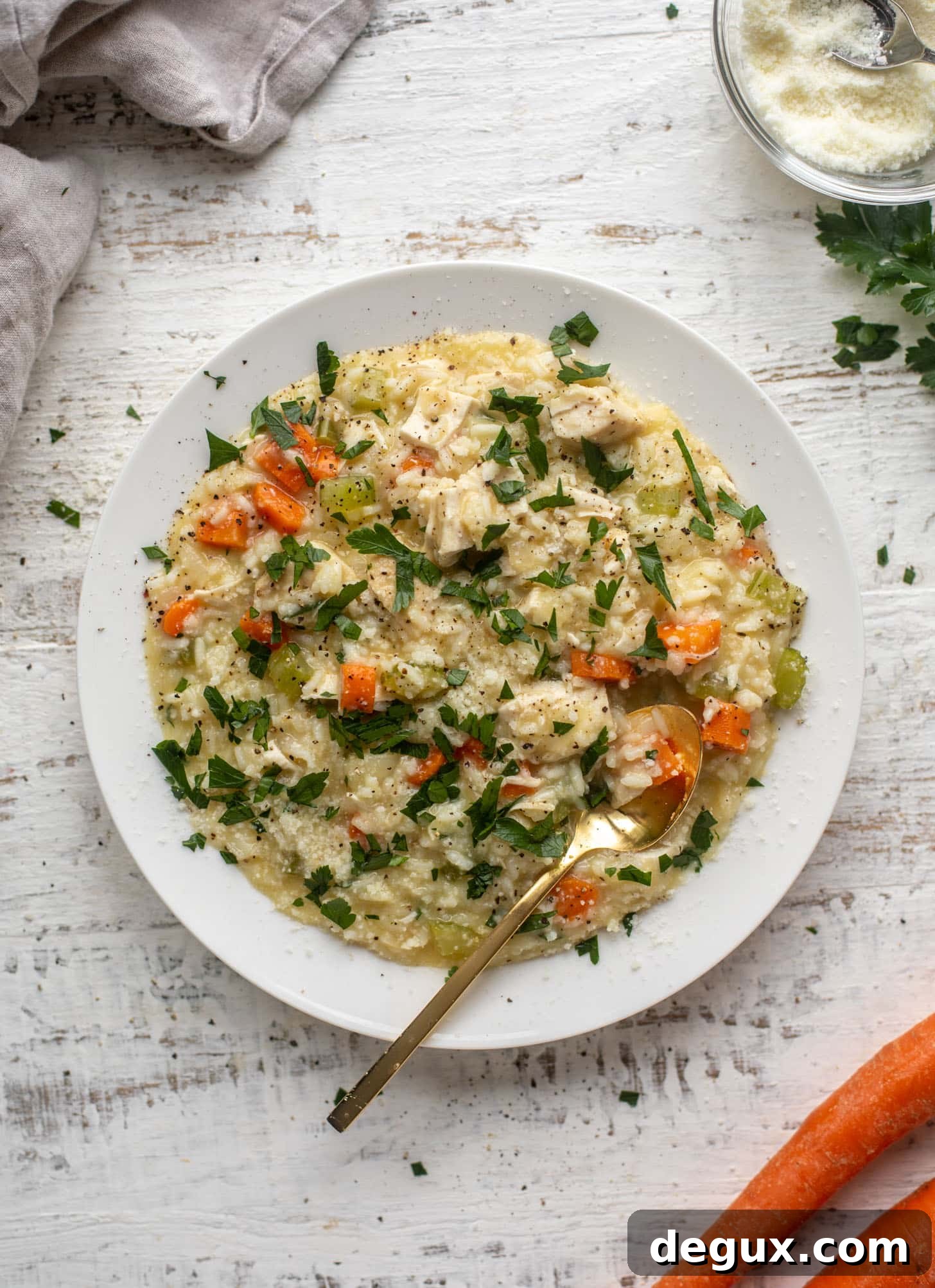 Chicken Noodle Soup Risotto Recipe: Creamy Comfort in 30 Minutes 9 chicken soup risotto