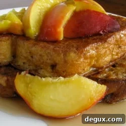 Bourbon peach french toast photo
