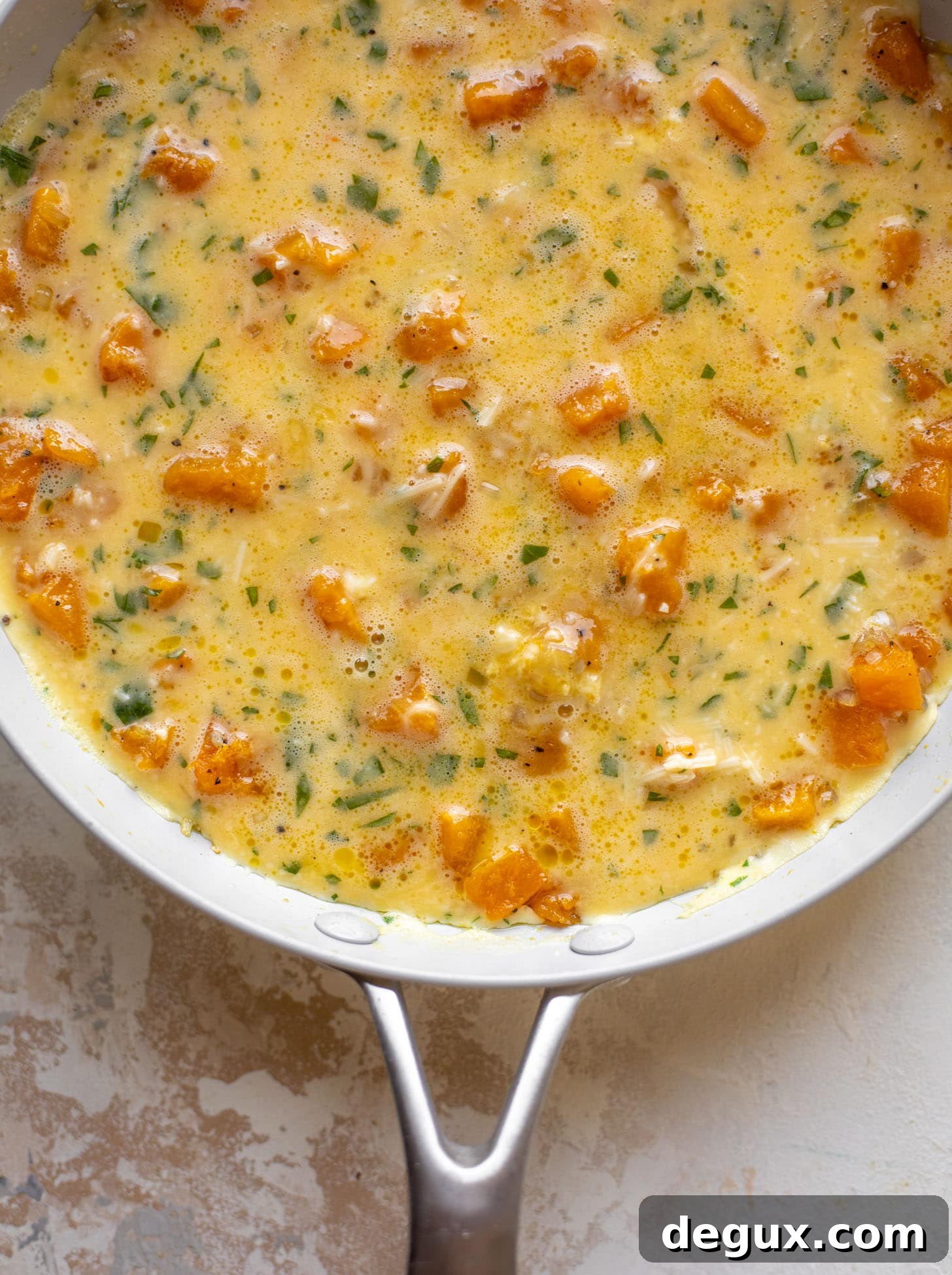 butternut squash parmesan frittata