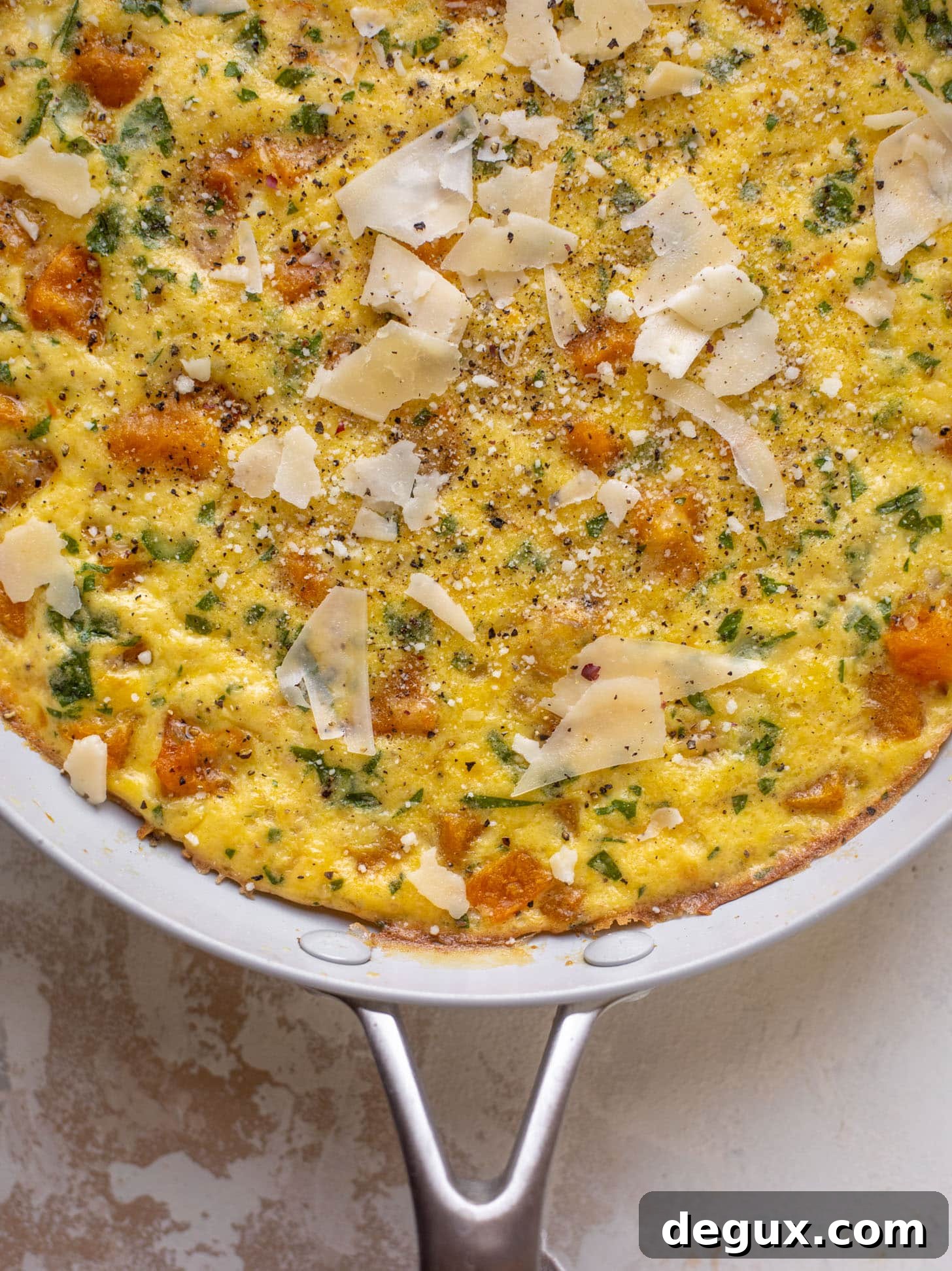butternut squash parmesan frittata