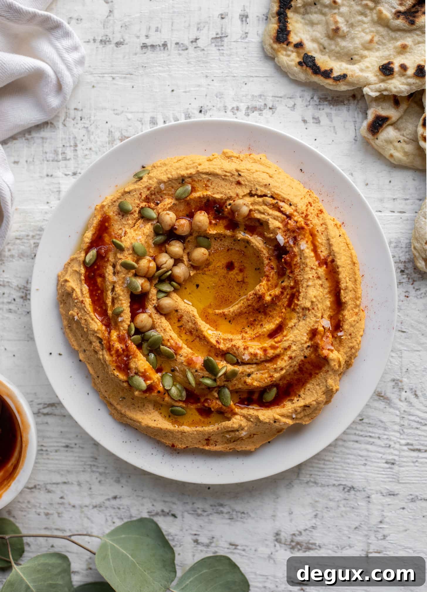 maple chipotle pumpkin hummus