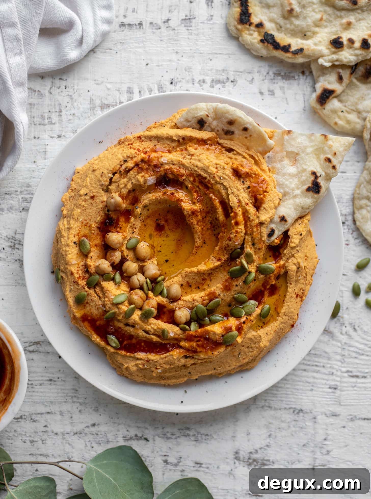 maple chipotle pumpkin hummus