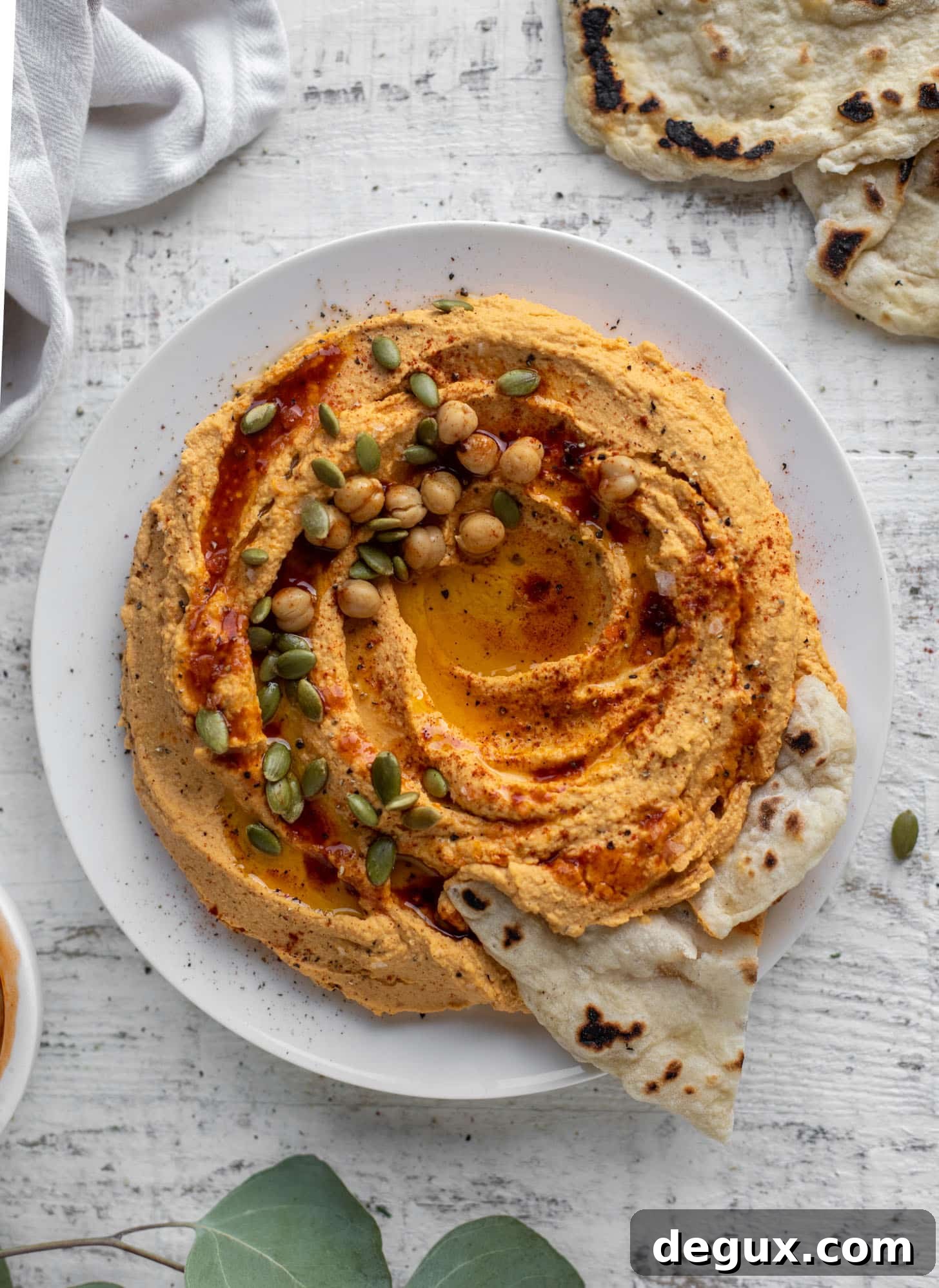 maple chipotle pumpkin hummus