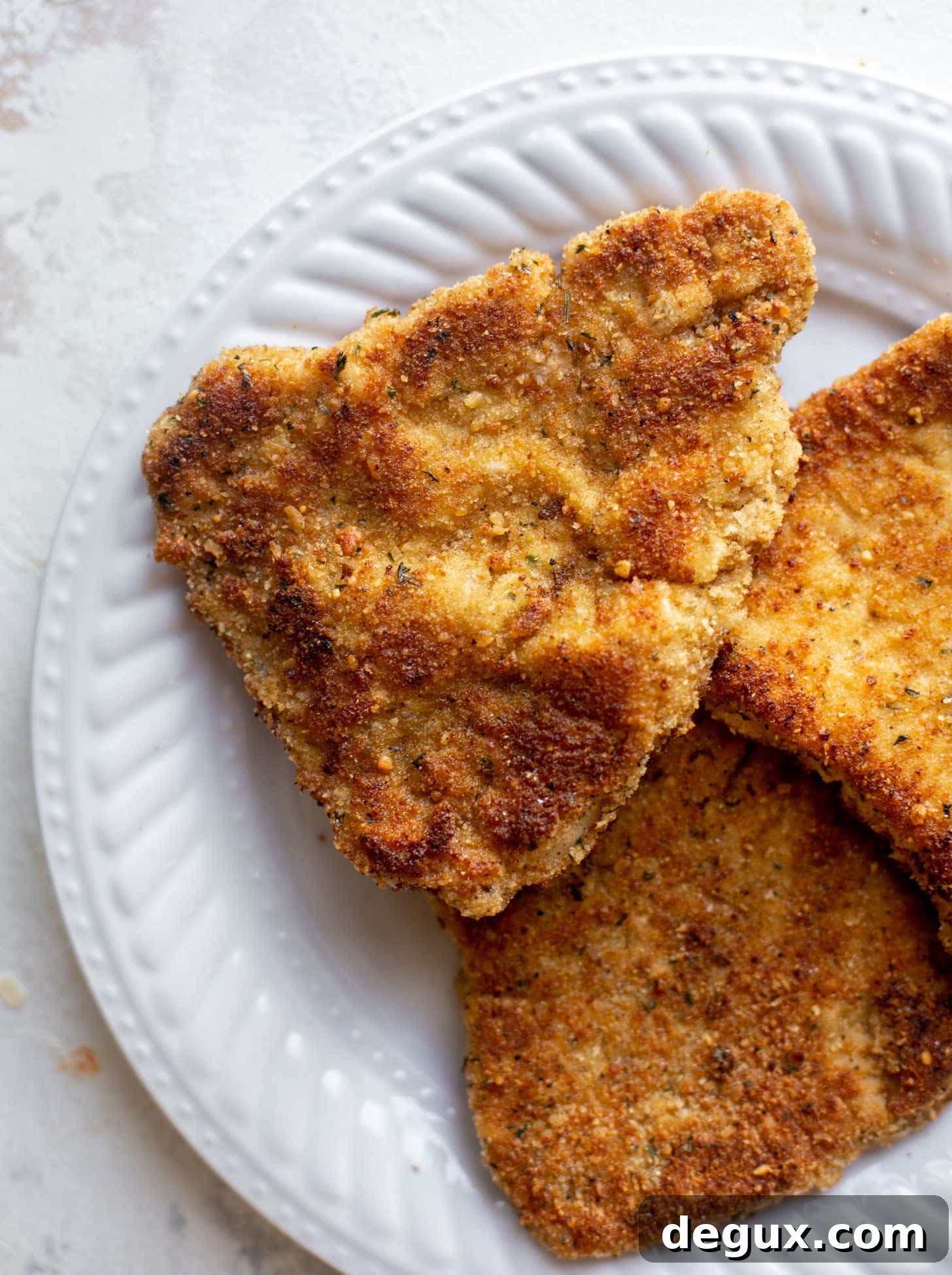 crispy pork schnitzel