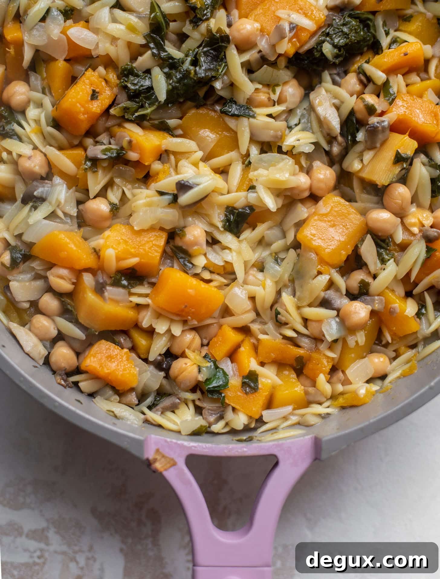 One-Pot Autumn Vegetable Orzo with Chickpeas 5 one pot fall vegetable orzo