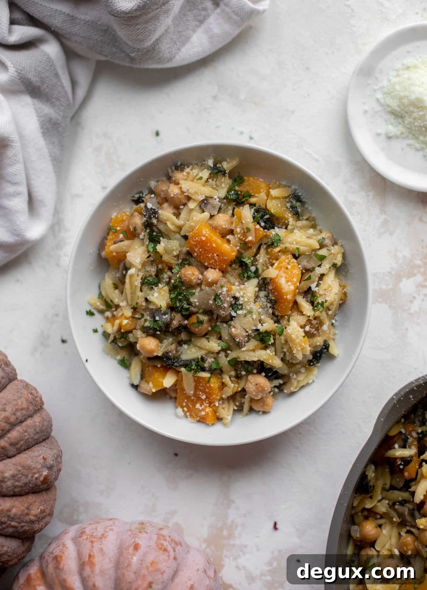 One-Pot Autumn Vegetable Orzo with Chickpeas 7 one pot fall vegetable orzo