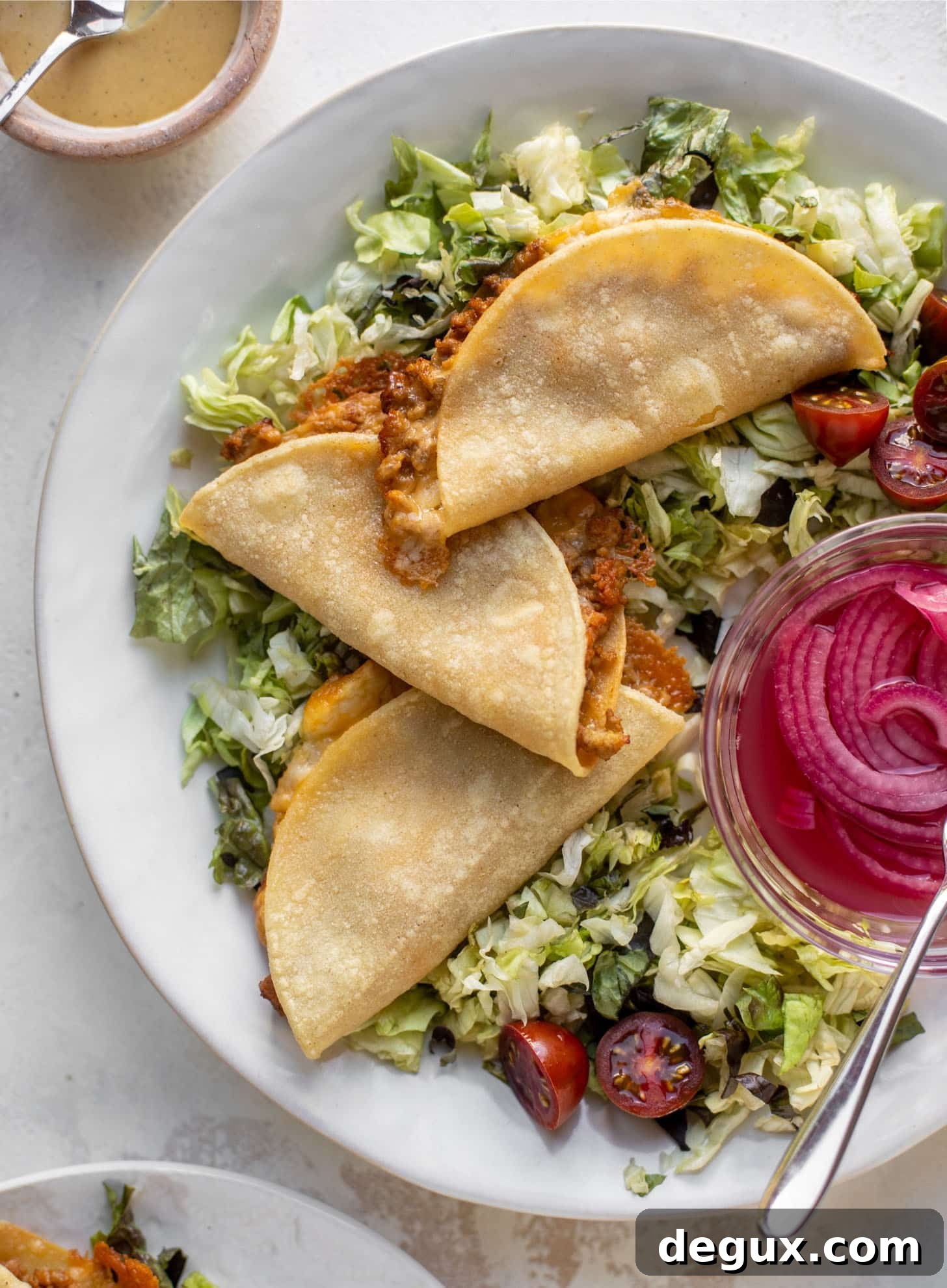 Crispy Baked Cheeseburger Tacos with How Sweet Eats Sauce 6 crispy baked cheeseburger tacos