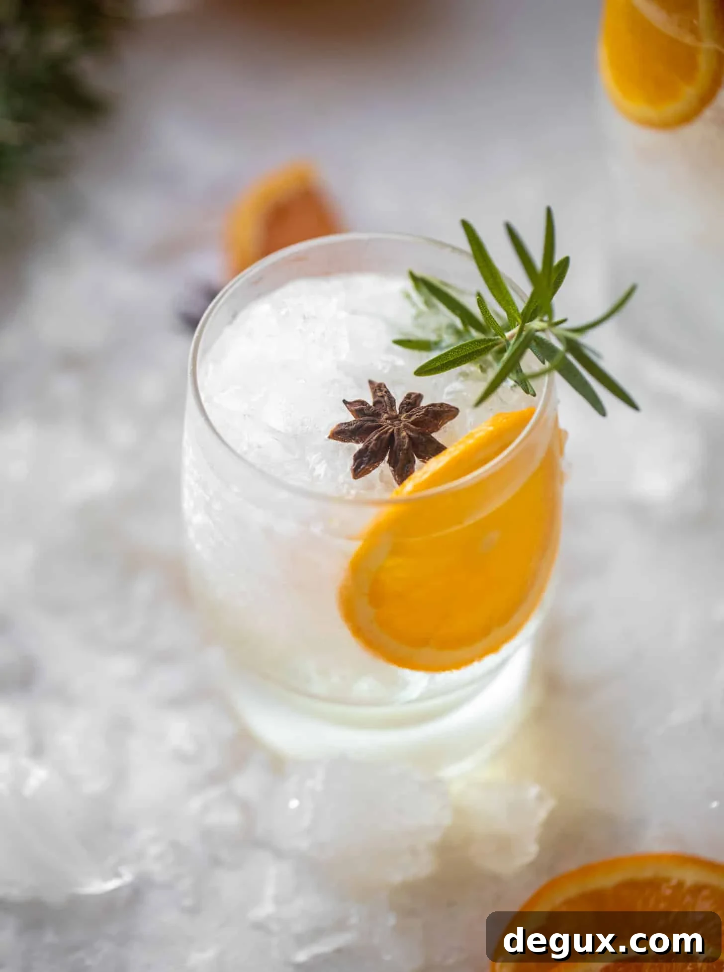 spiced orange gin and tonic