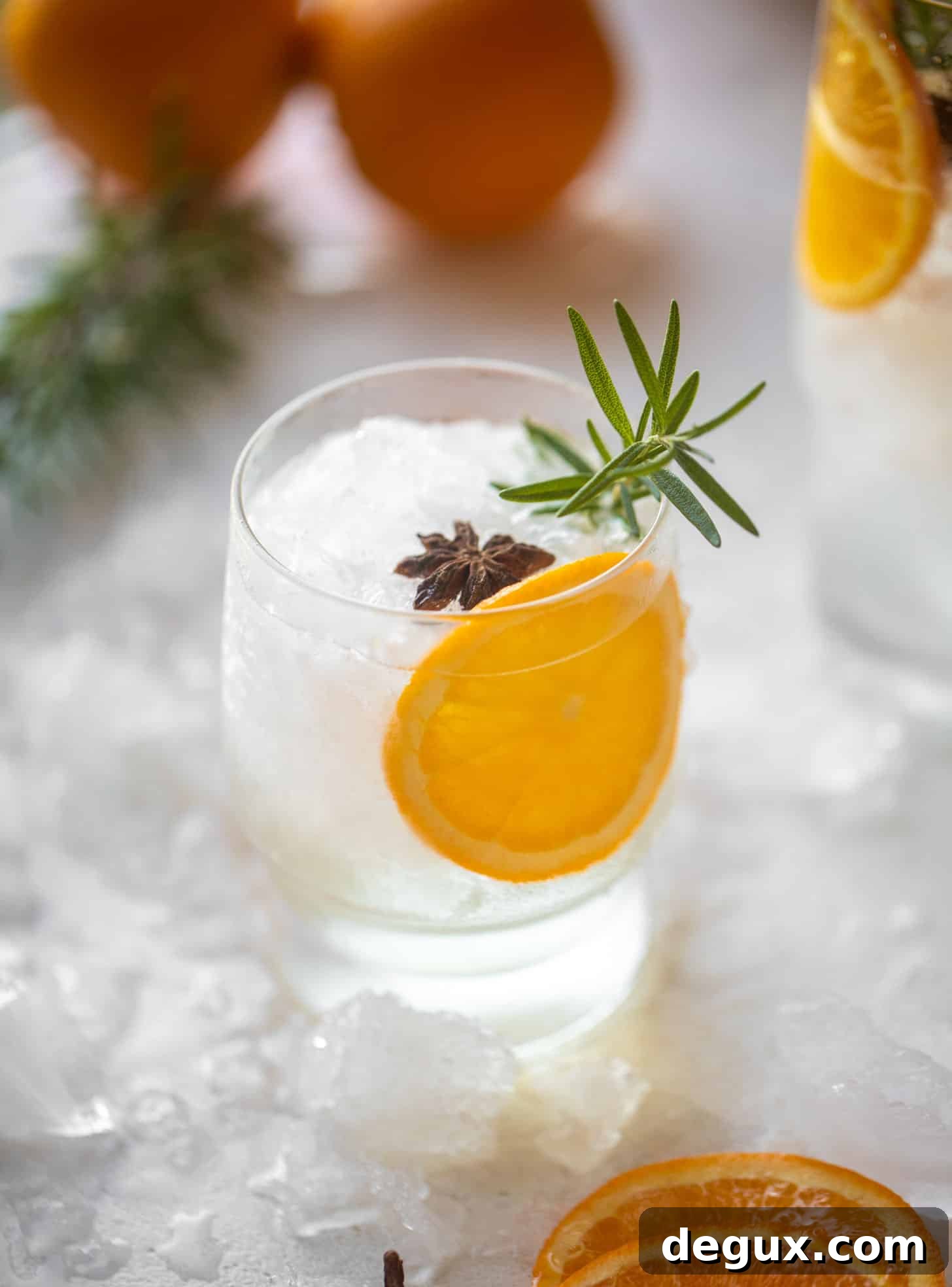spiced orange gin and tonic