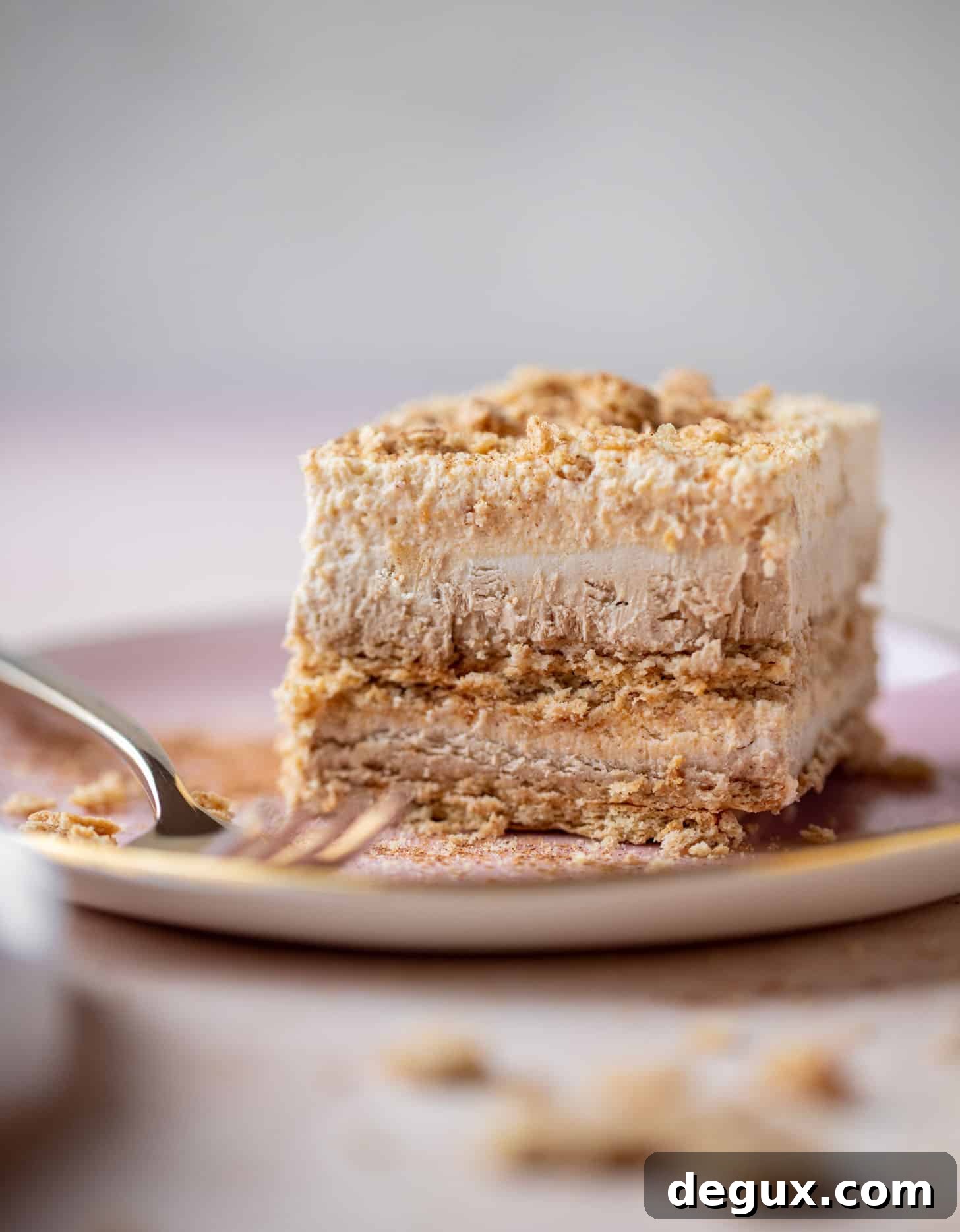 pumpkin cream cold brew icebox cake