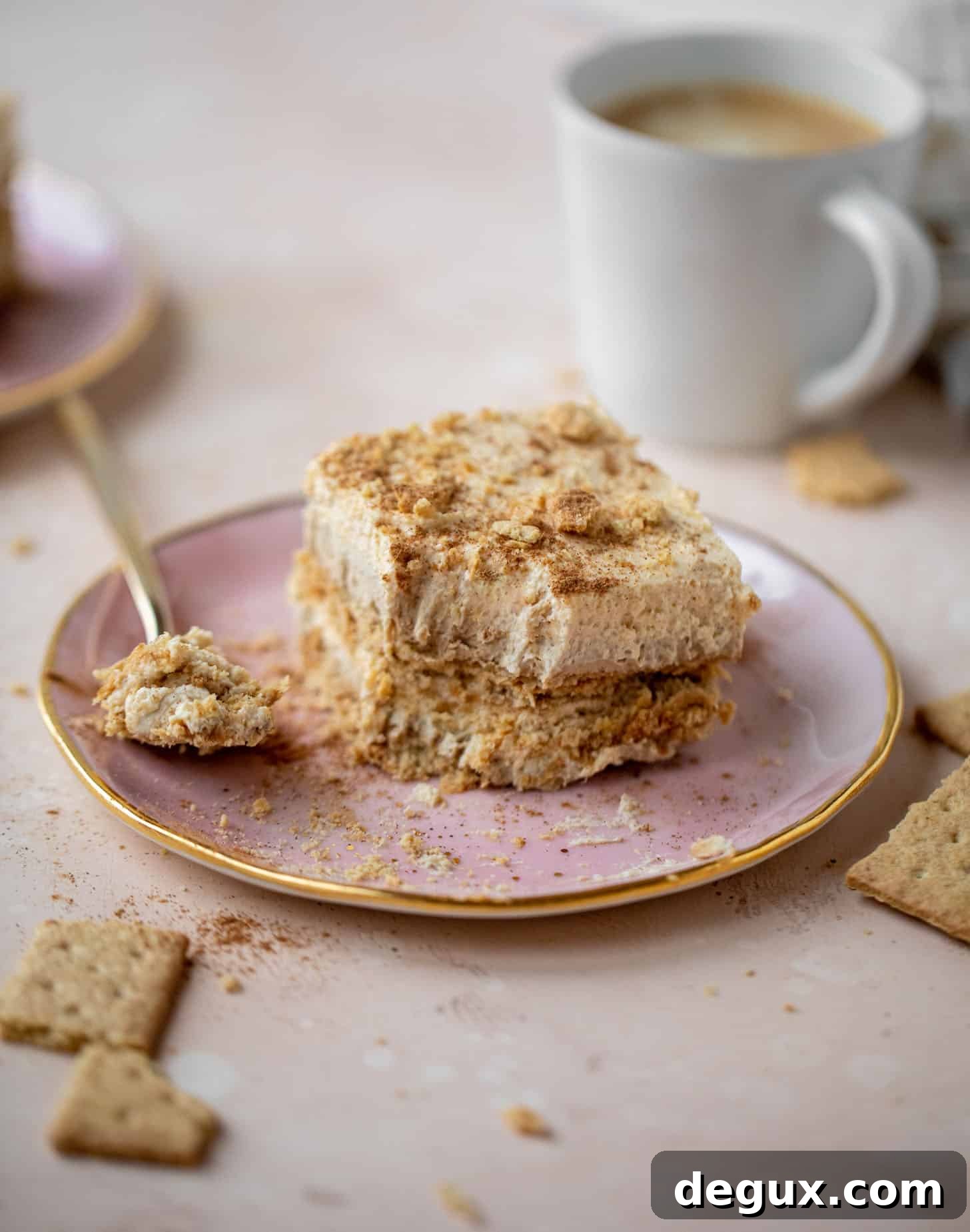 pumpkin cream cold brew icebox cake