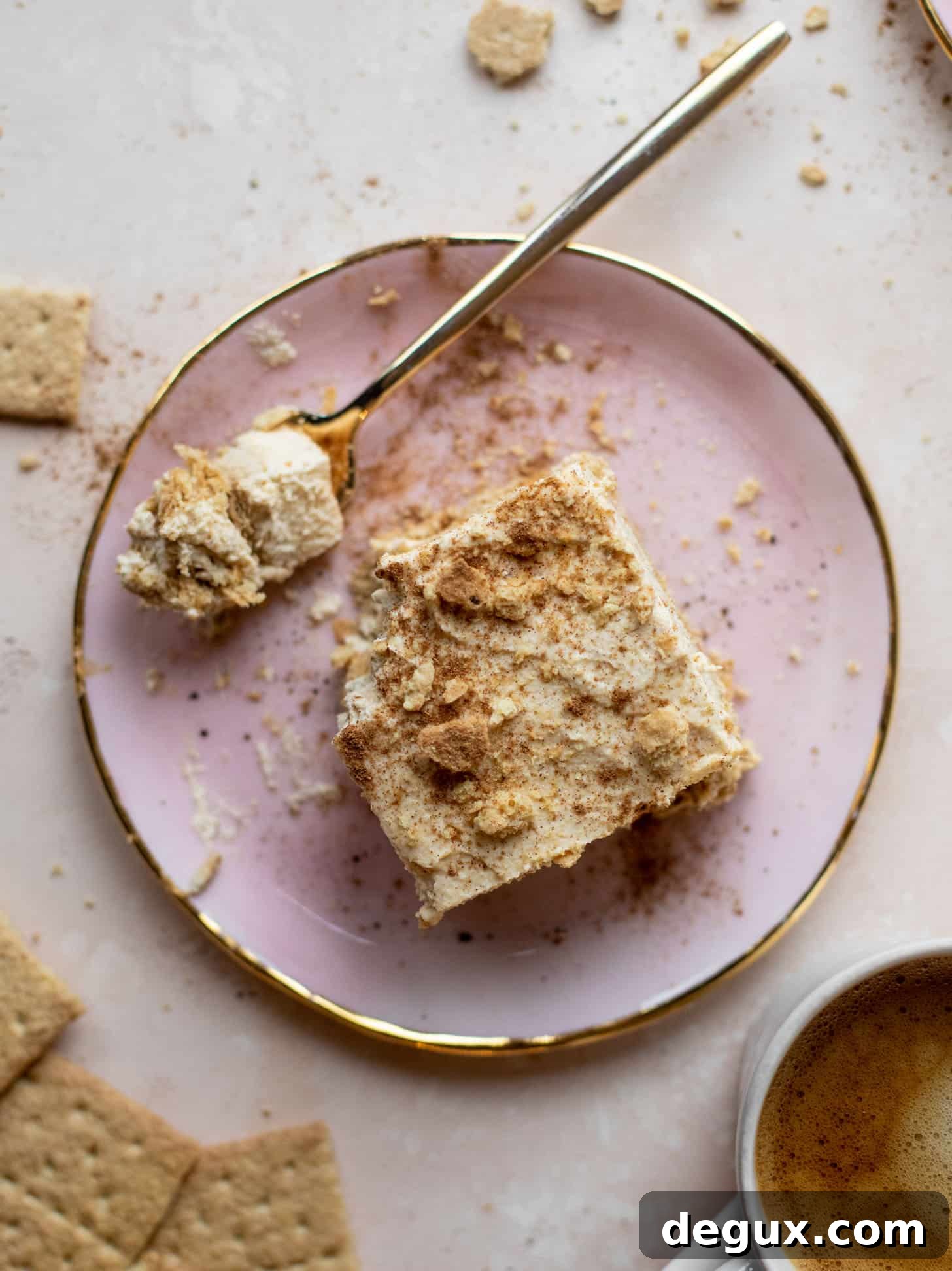 pumpkin cream cold brew icebox cake