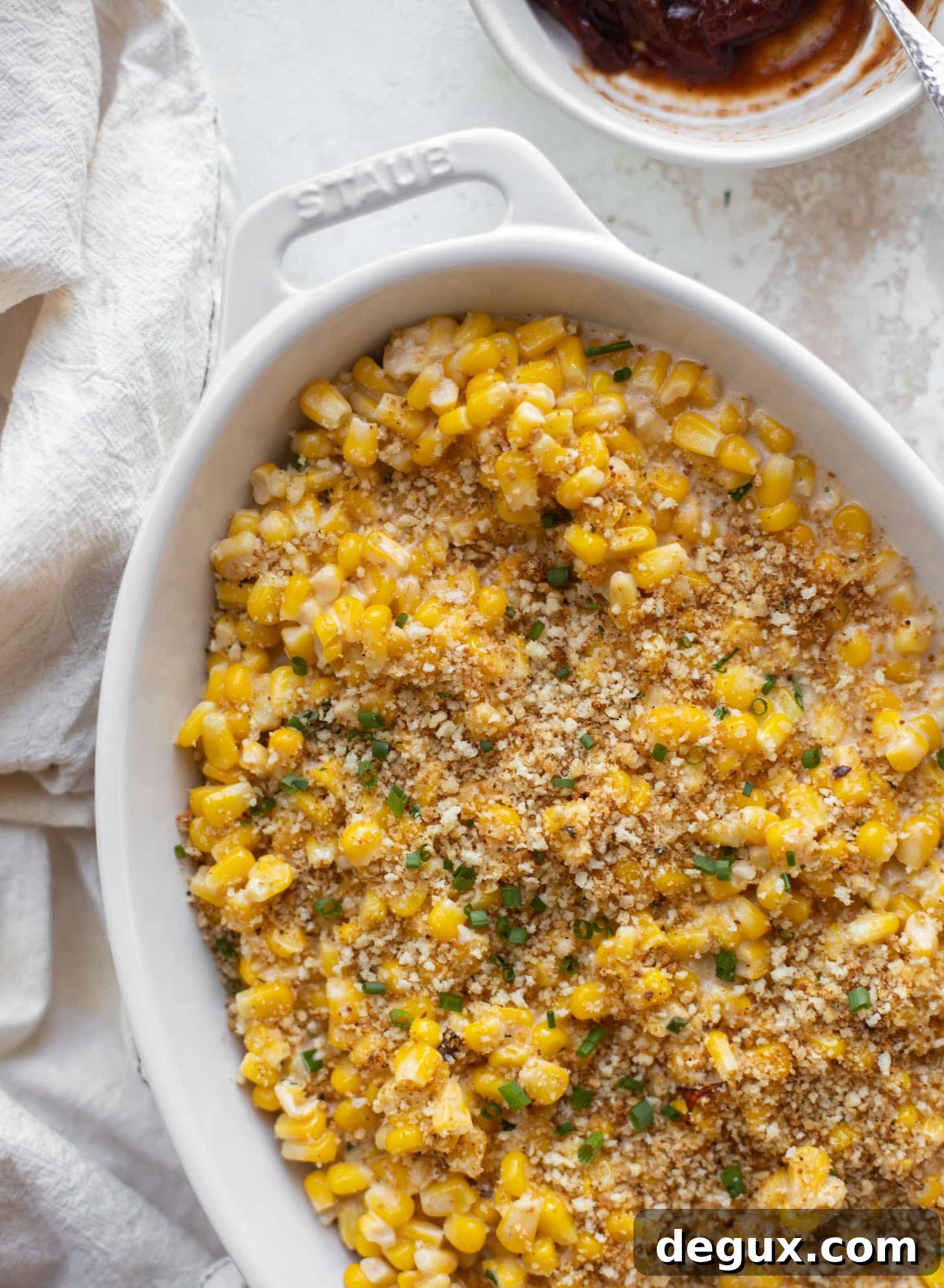 Chipotle Creamed Corn with Crispy Garlic Breadcrumbs 10 chipotle creamed corn