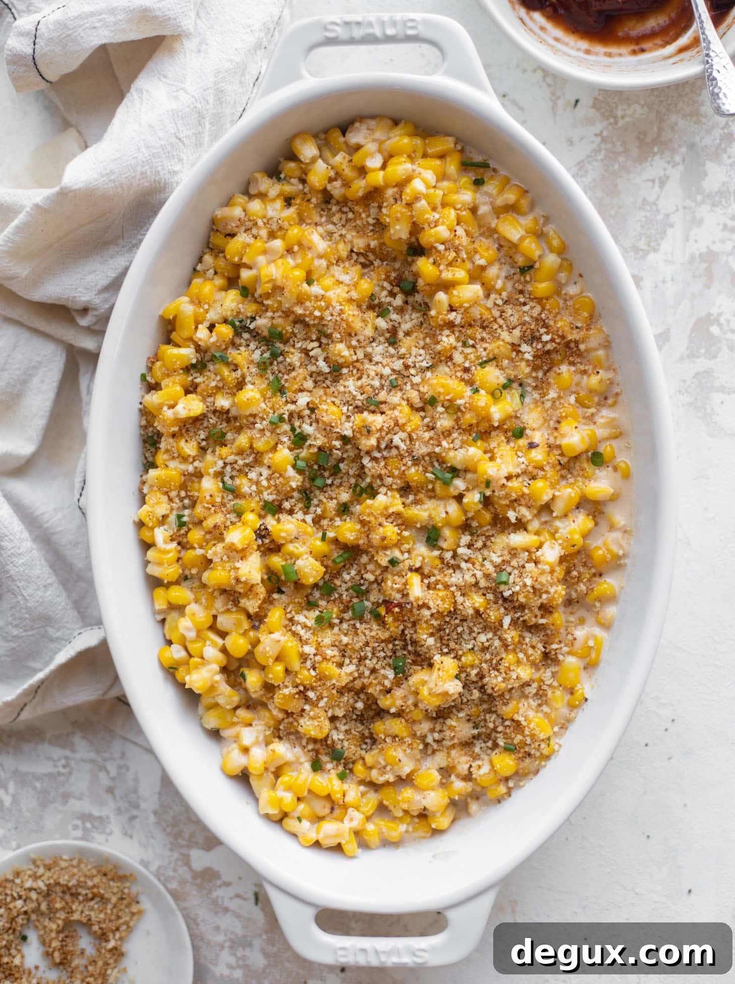 Chipotle Creamed Corn with Crispy Garlic Breadcrumbs 5 chipotle creamed corn