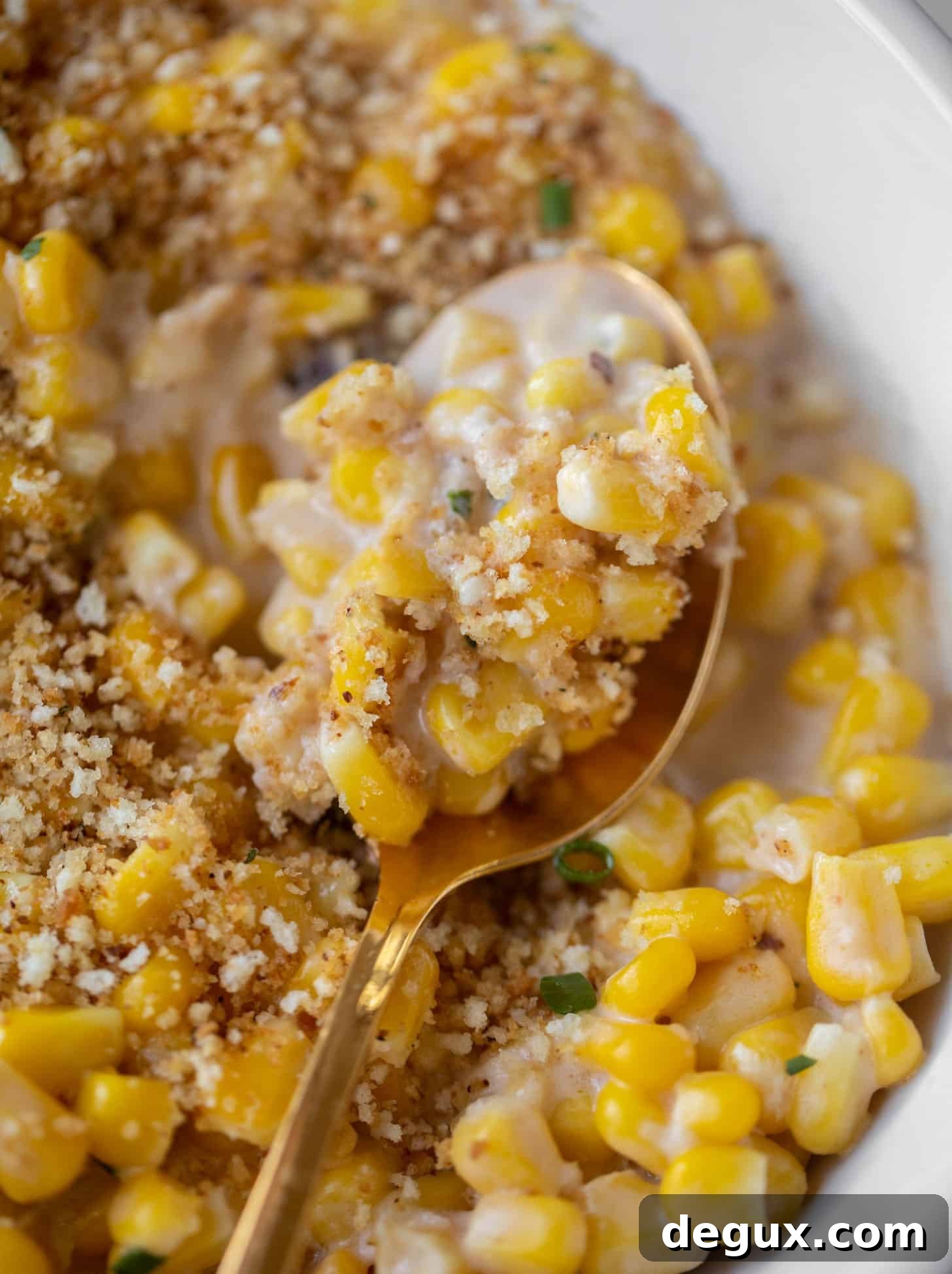 Chipotle Creamed Corn with Crispy Garlic Breadcrumbs 7 chipotle creamed corn