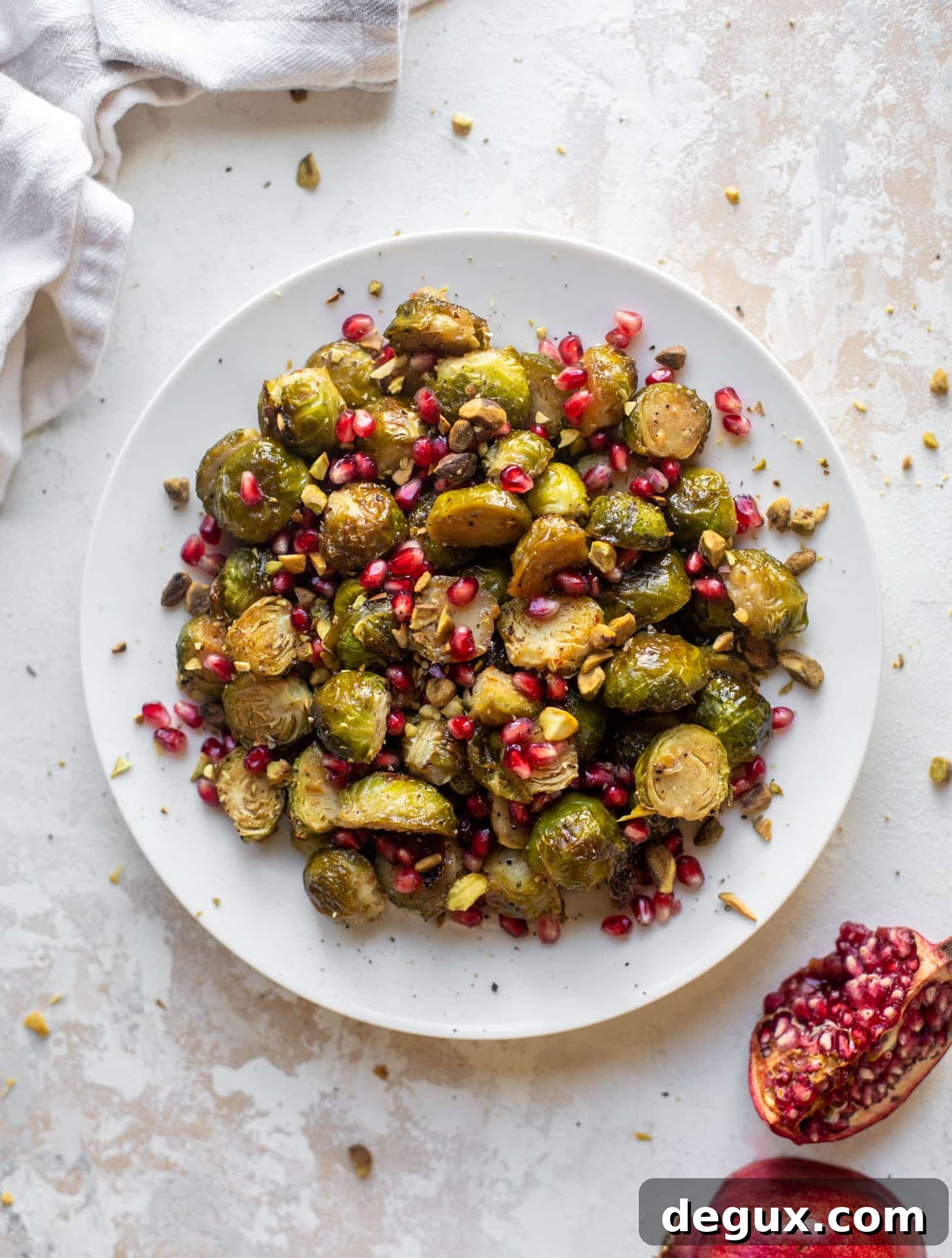 maple mustard roasted brussels sprouts