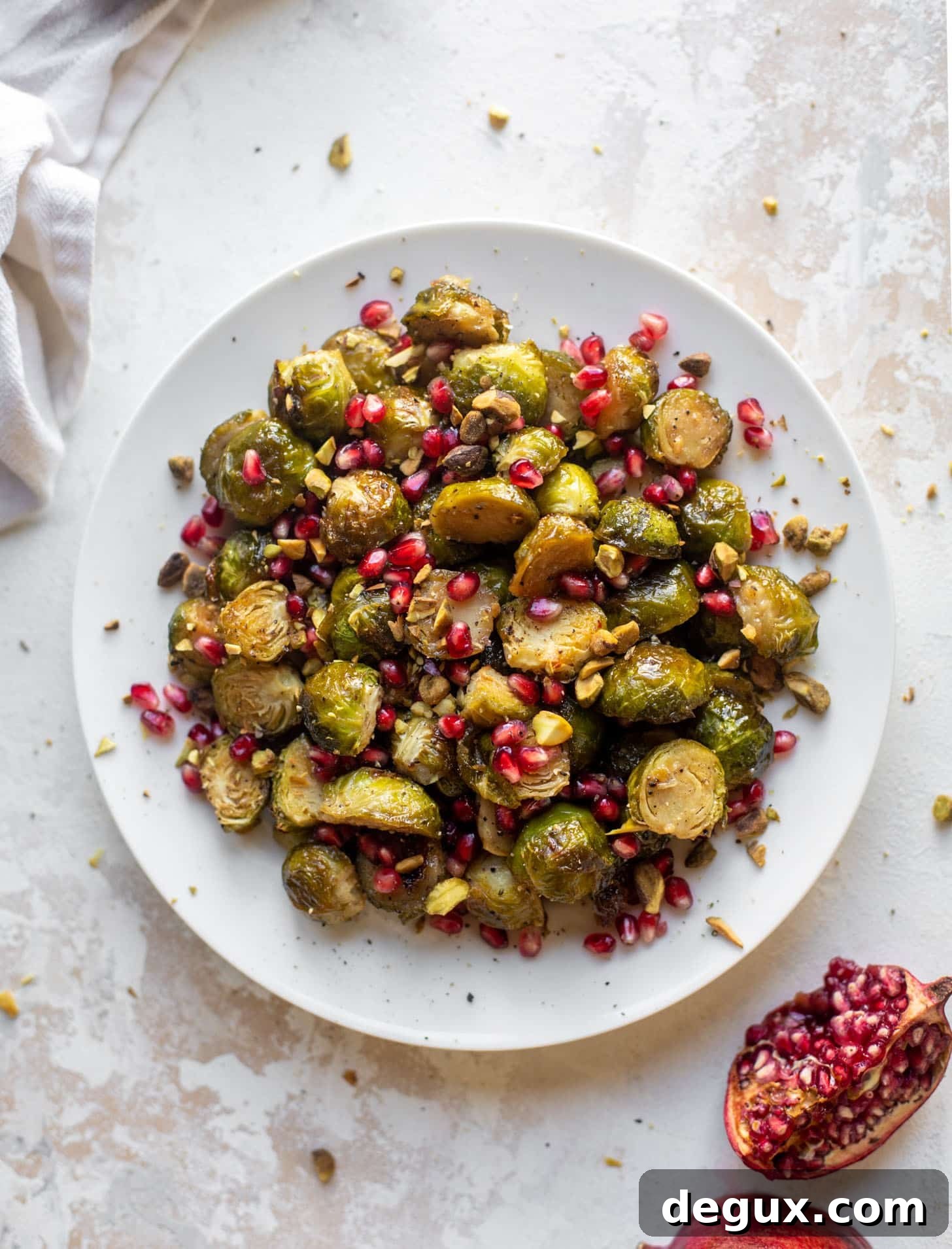 maple mustard roasted brussels sprouts