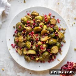Roasted Maple Mustard Brussels Sprouts