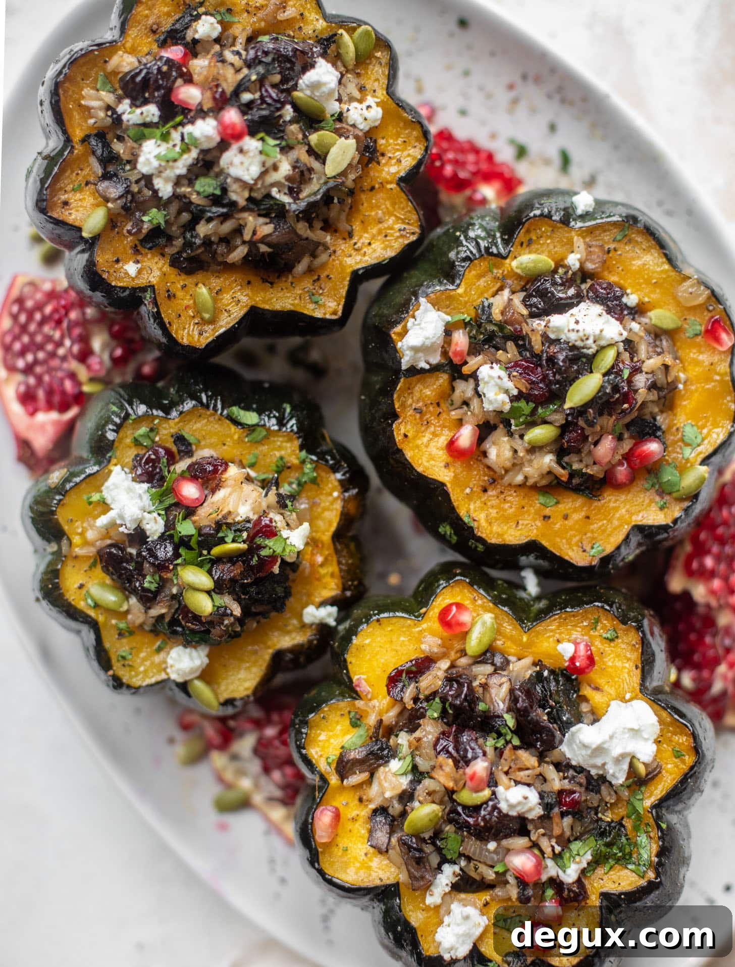Cranberry and Goat Cheese Stuffed Acorn Squash Recipe 10 img 76286 13