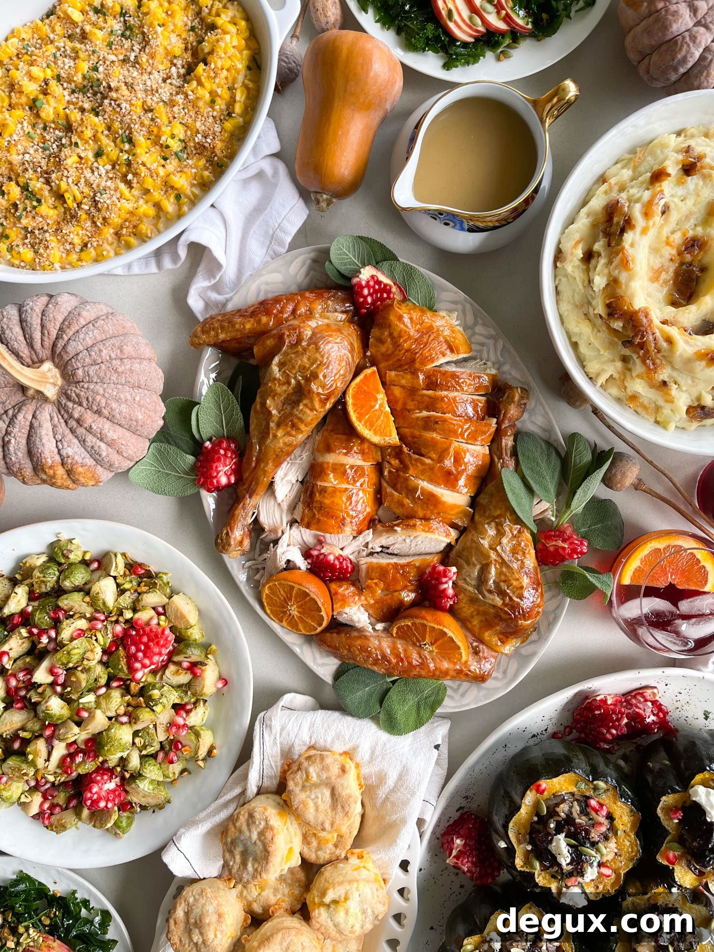 Cranberry and Goat Cheese Stuffed Acorn Squash Recipe 3 thanksgiving spread