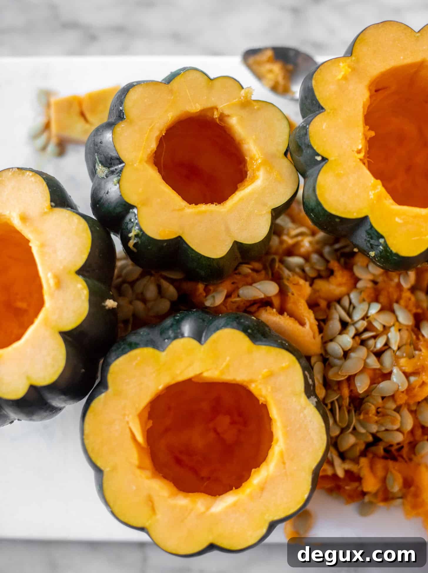 Cranberry and Goat Cheese Stuffed Acorn Squash Recipe 4 acorn squash