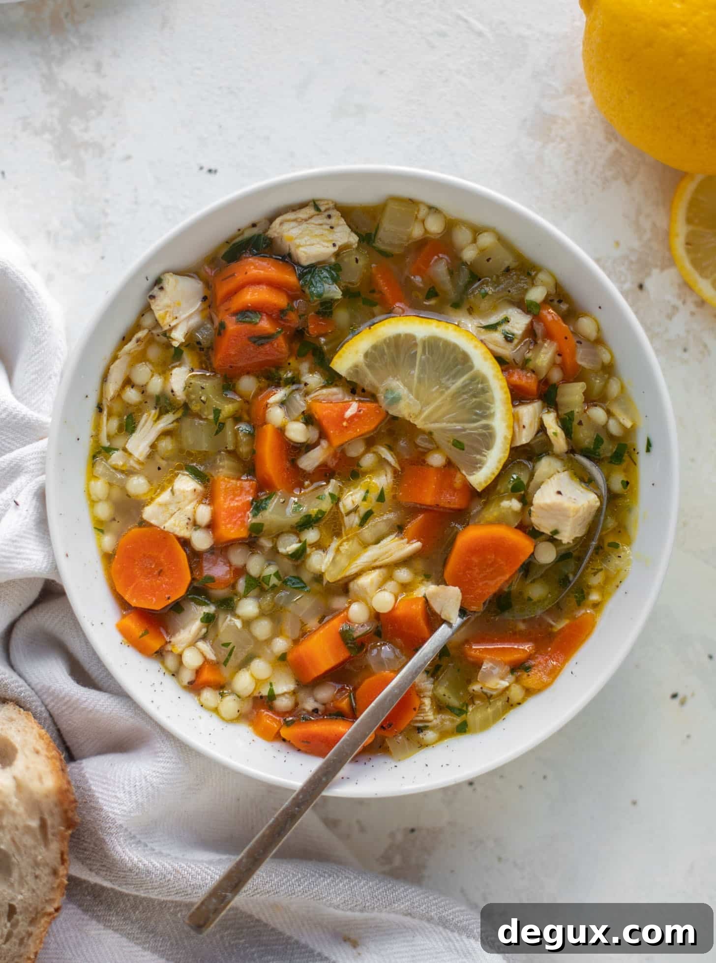 lemon couscous chicken soup