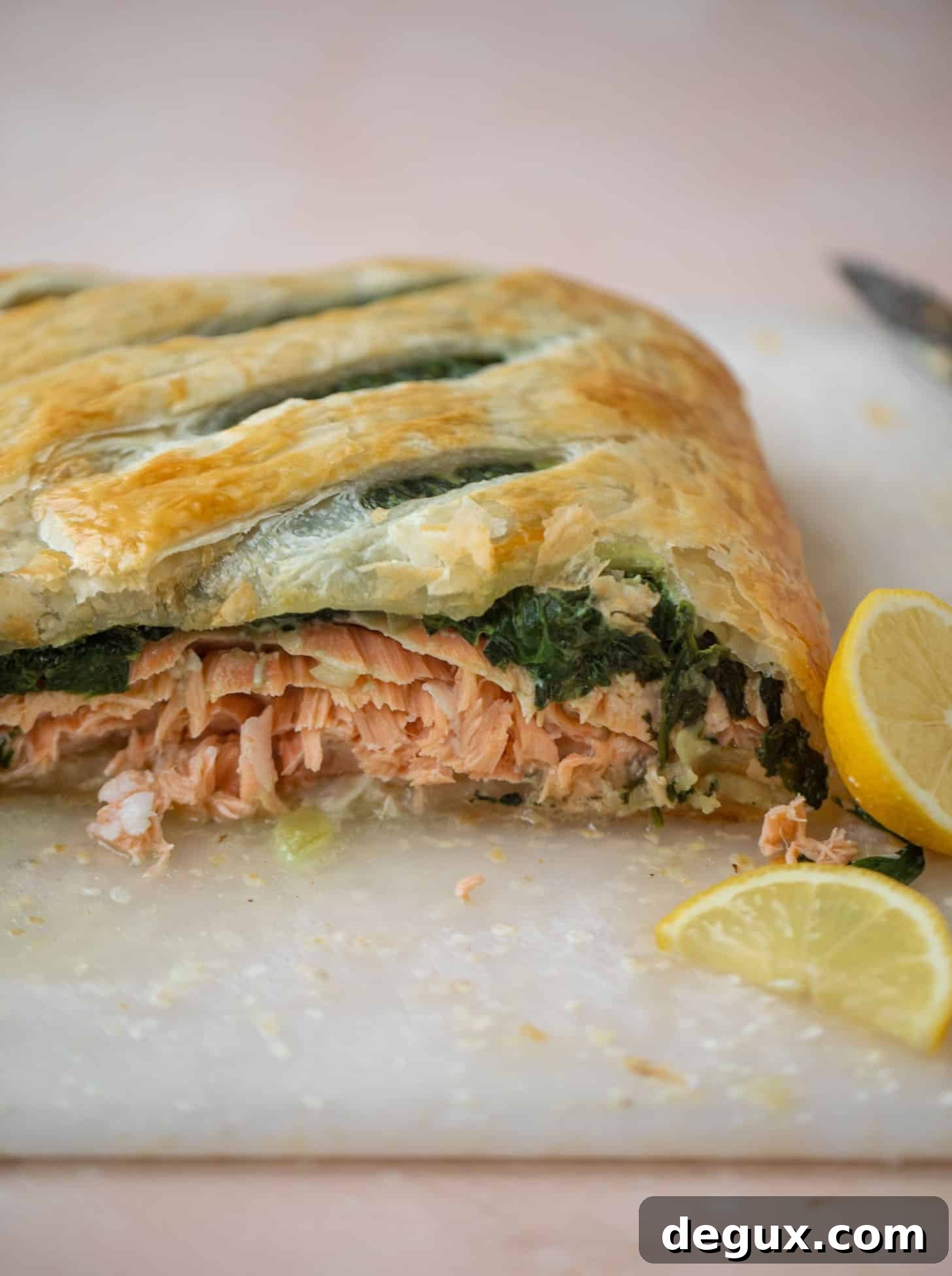 Puff Pastry Salmon en Croûte: Flaky Oven-Baked Salmon Recipe 2 puff pastry wrapped salmon recipe