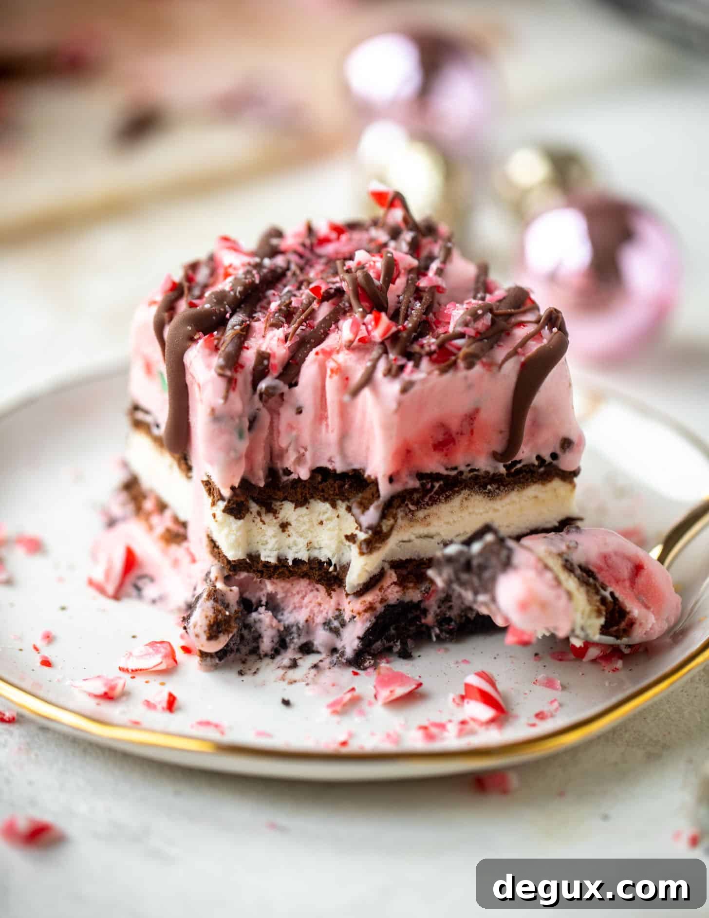 christmas ice cream cake