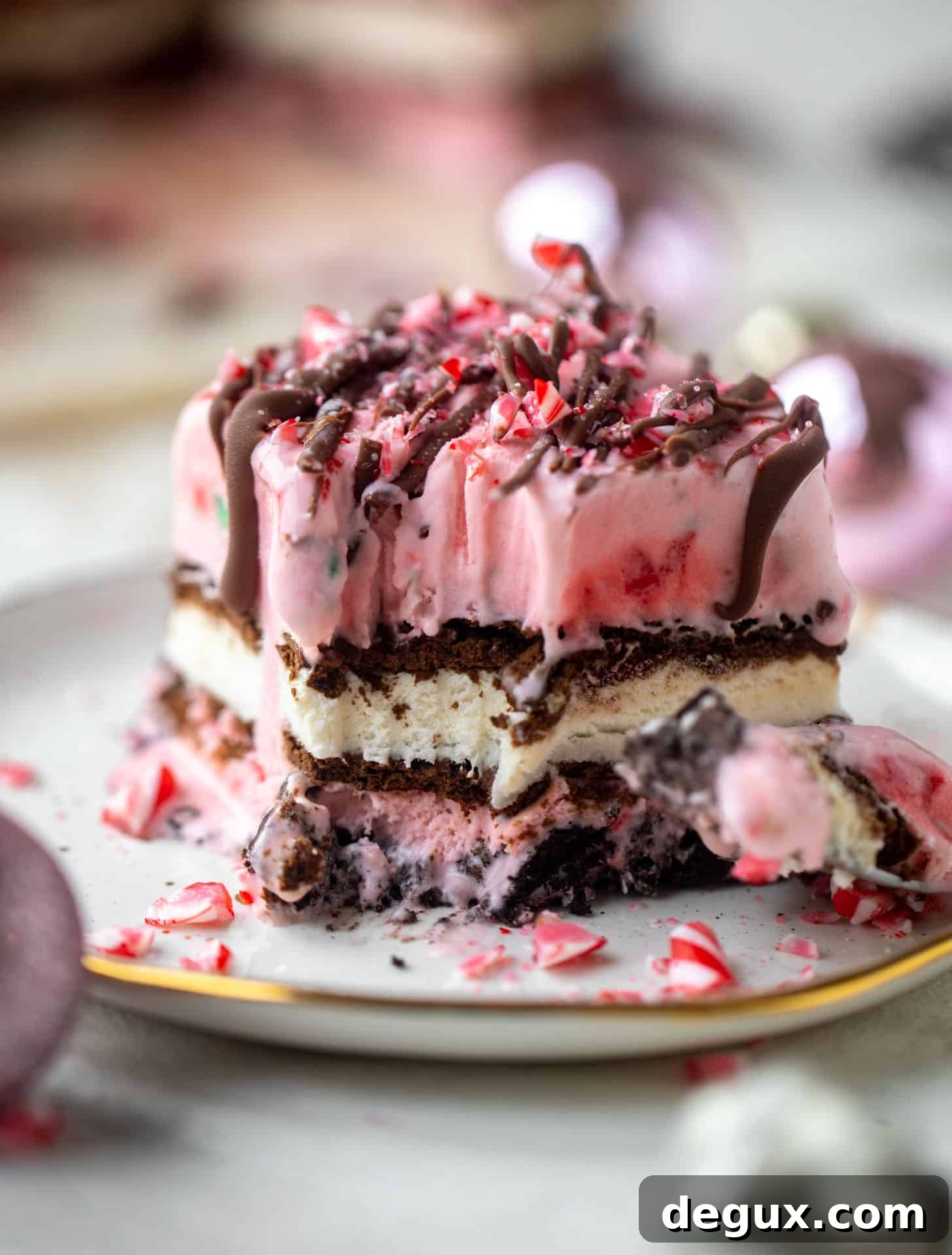 christmas ice cream cake