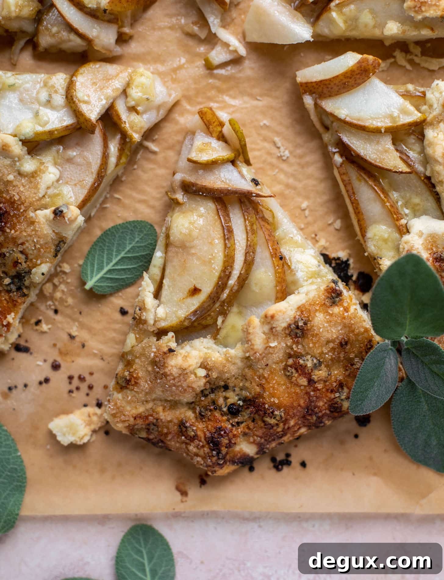 Blue Cheese and Pear Savory Galette Recipe 8 savory pear galette