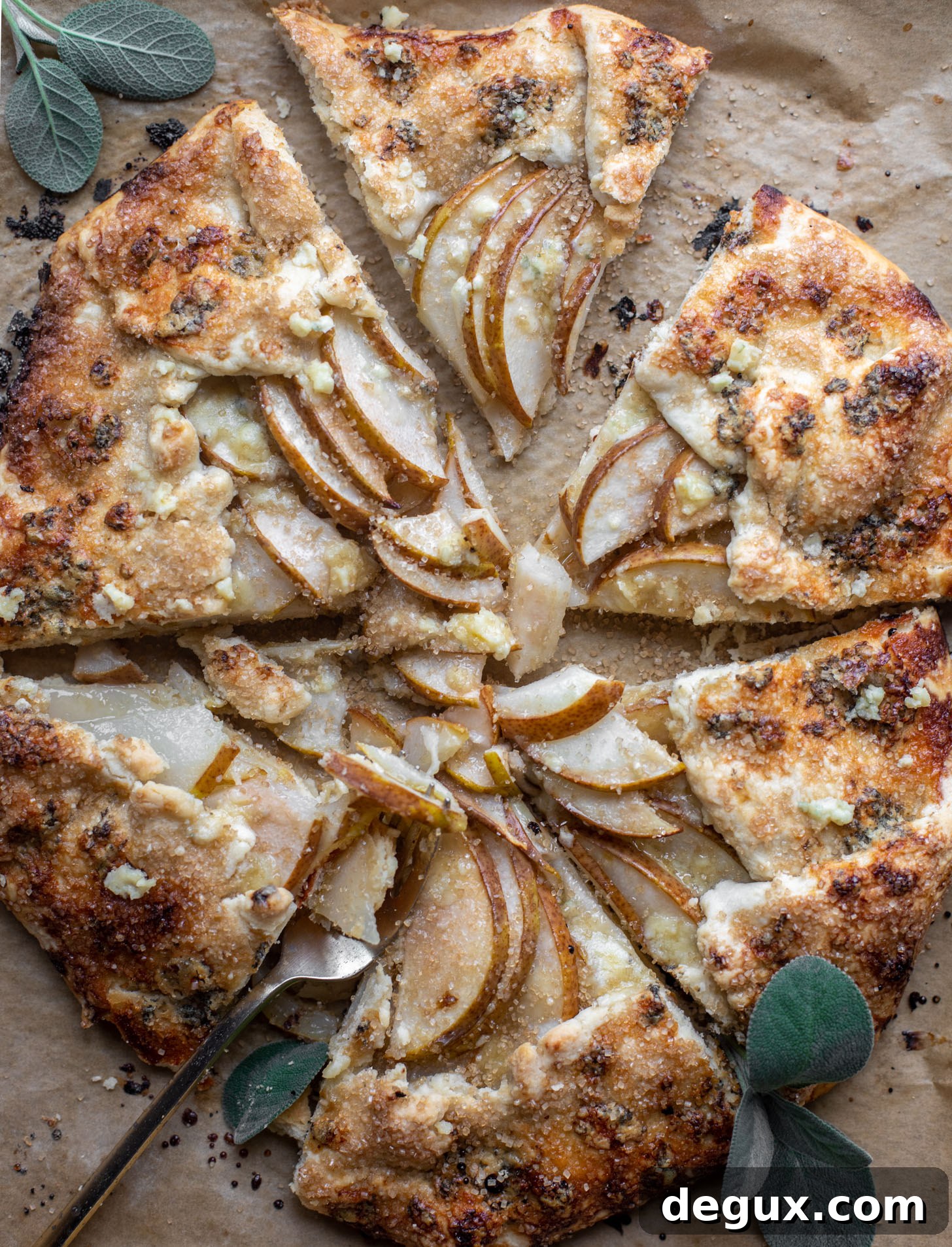 Blue Cheese and Pear Savory Galette Recipe 10 savory pear galette