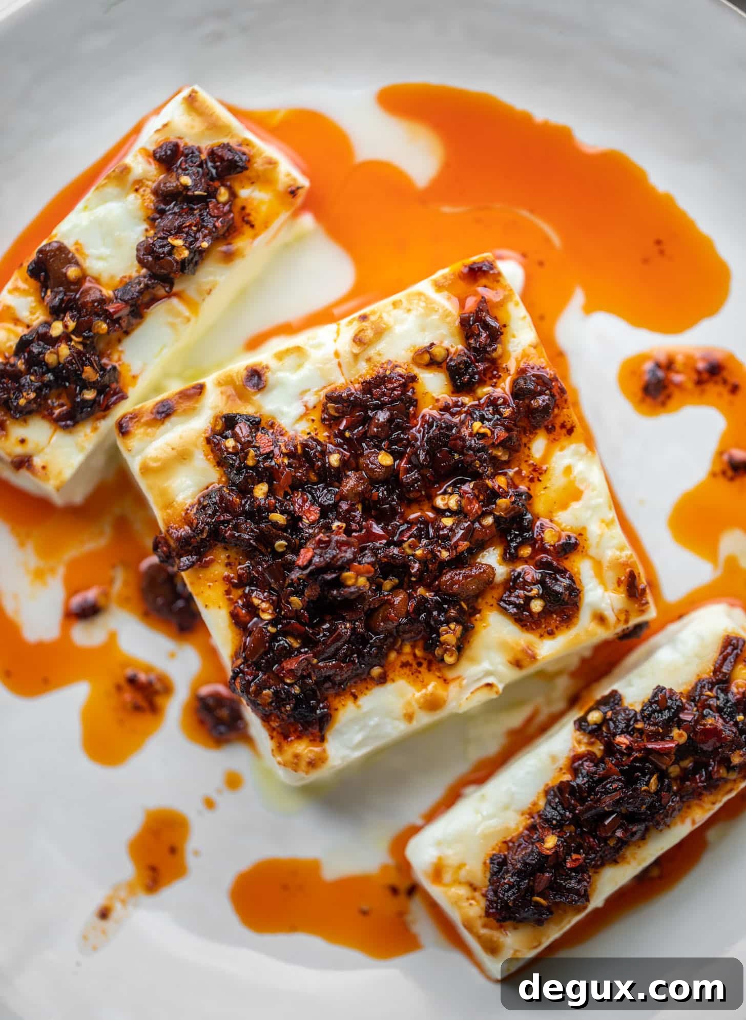 chili crunch baked feta