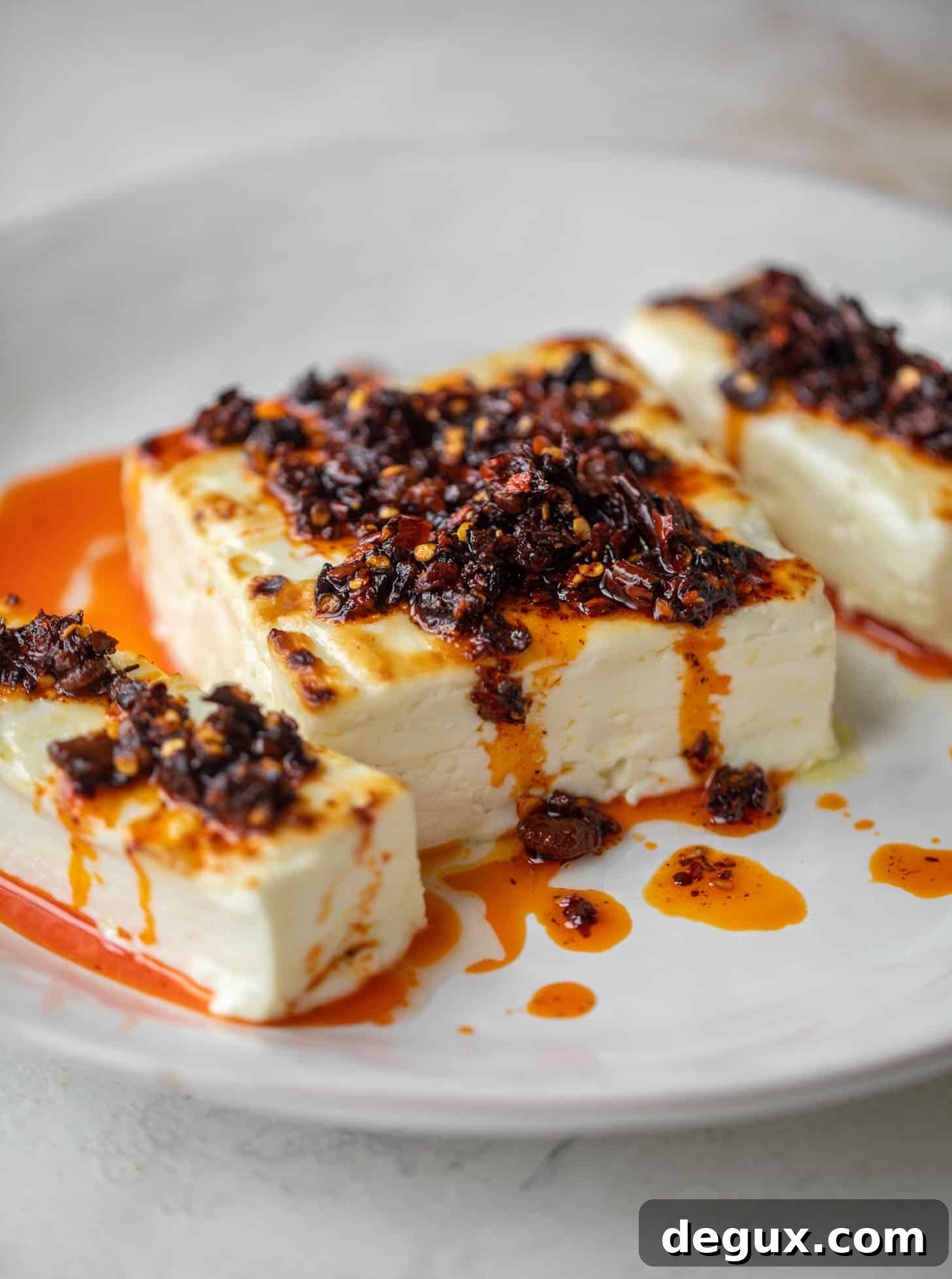 chili crunch baked feta