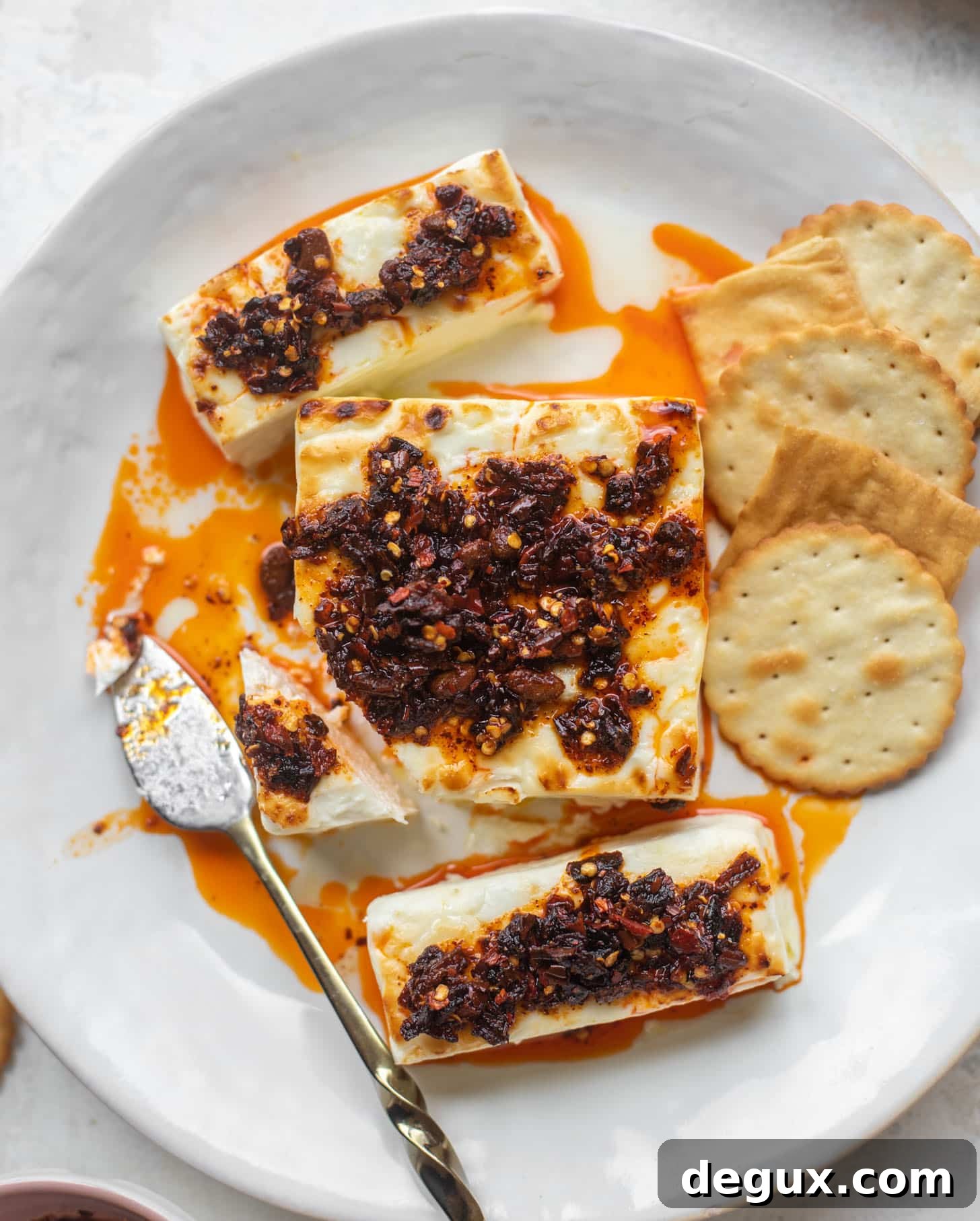 chili crunch baked feta