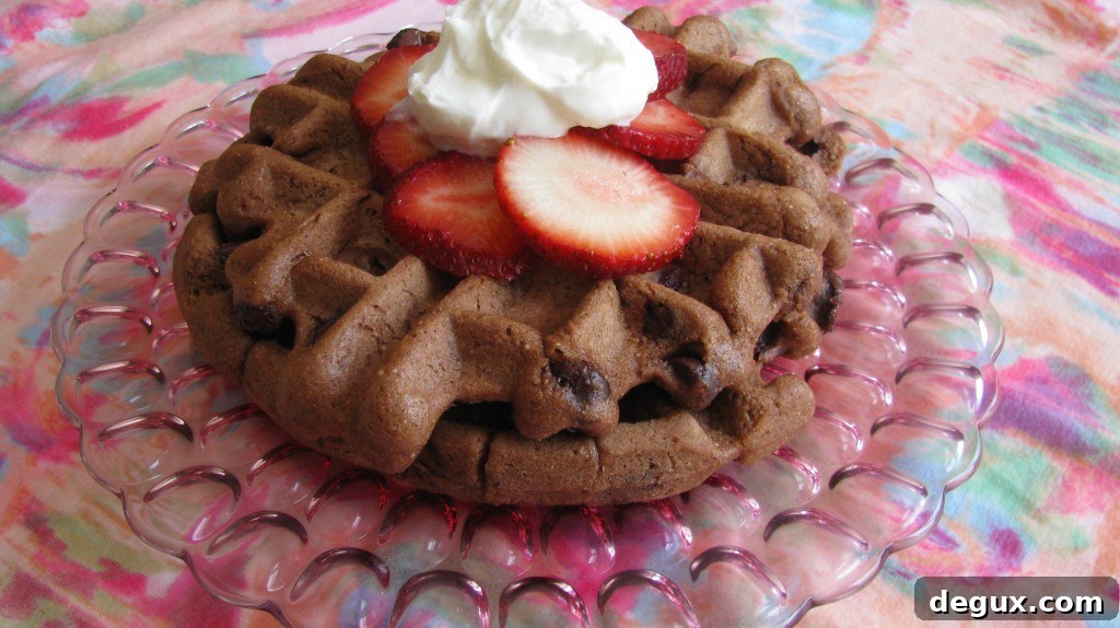 Waffle close-up
