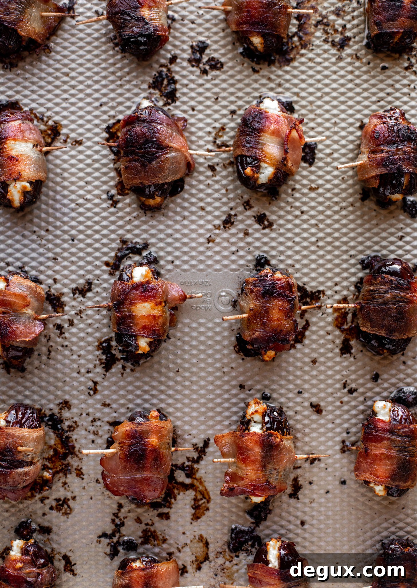 bacon wrapped goat cheese stuffed dates