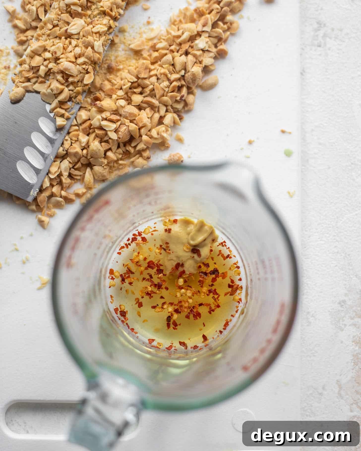 making roasted peanut dressing