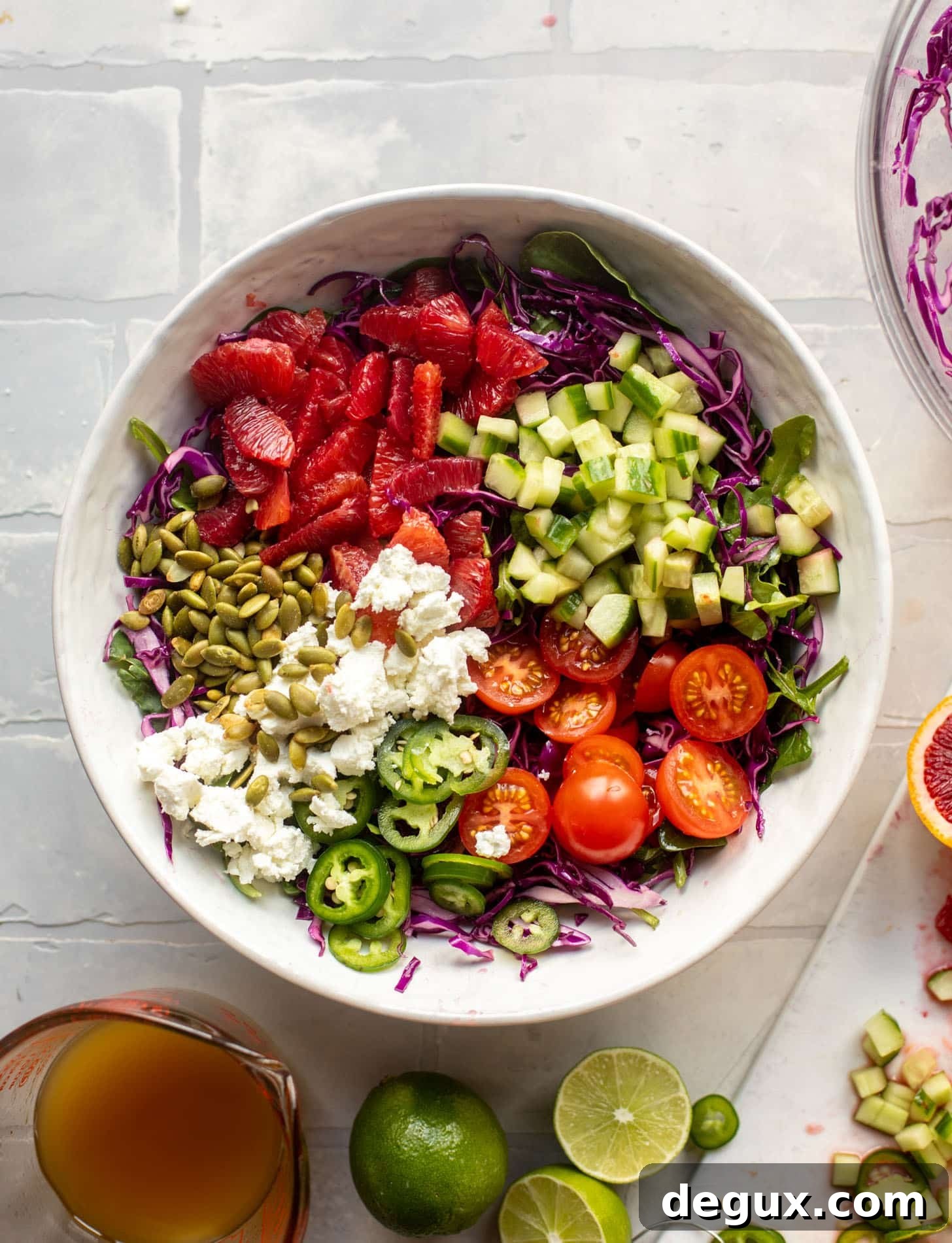 rainbow citrus crunch salad