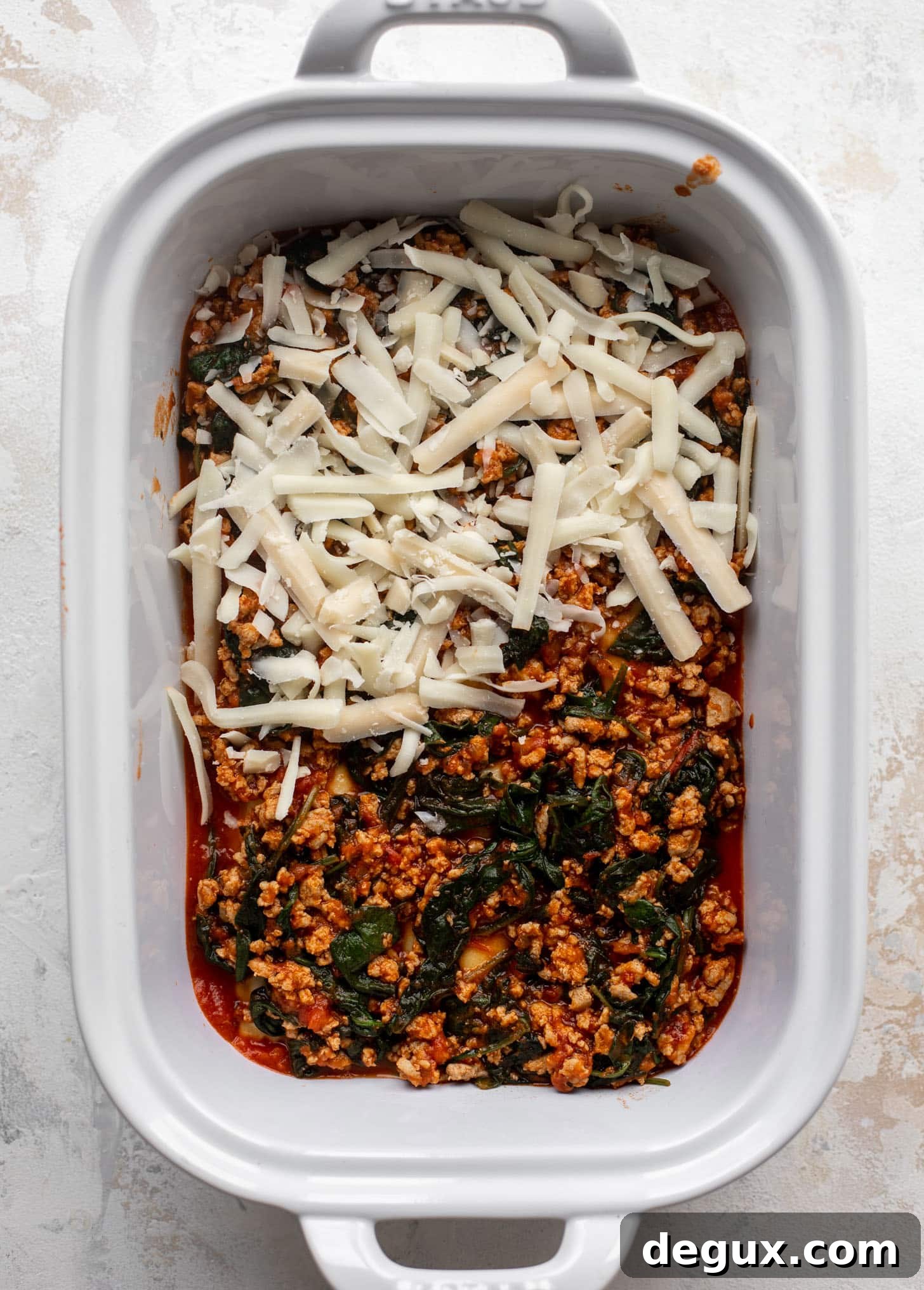 baked ravioli with spinach