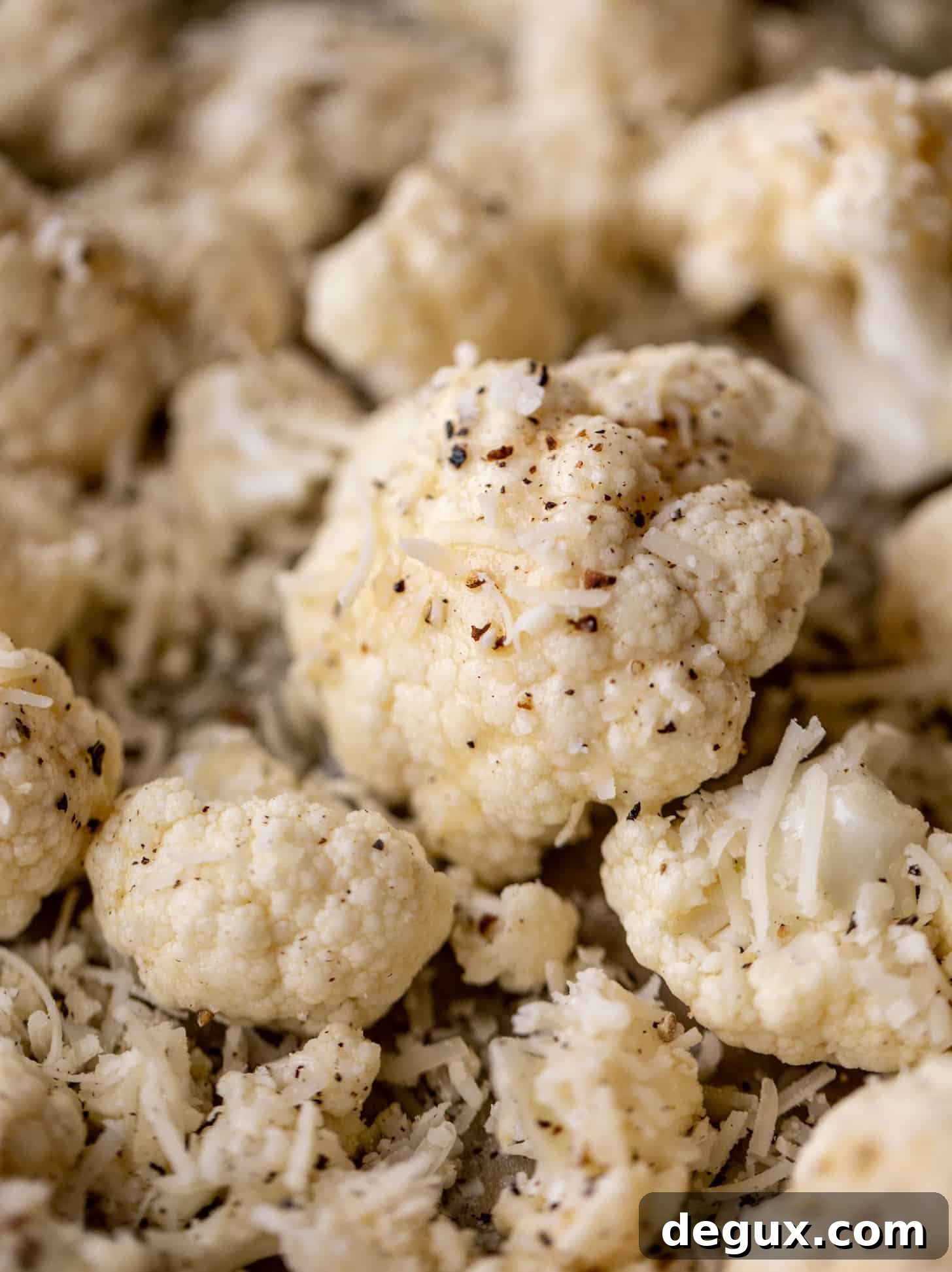cauliflower ready for the oven