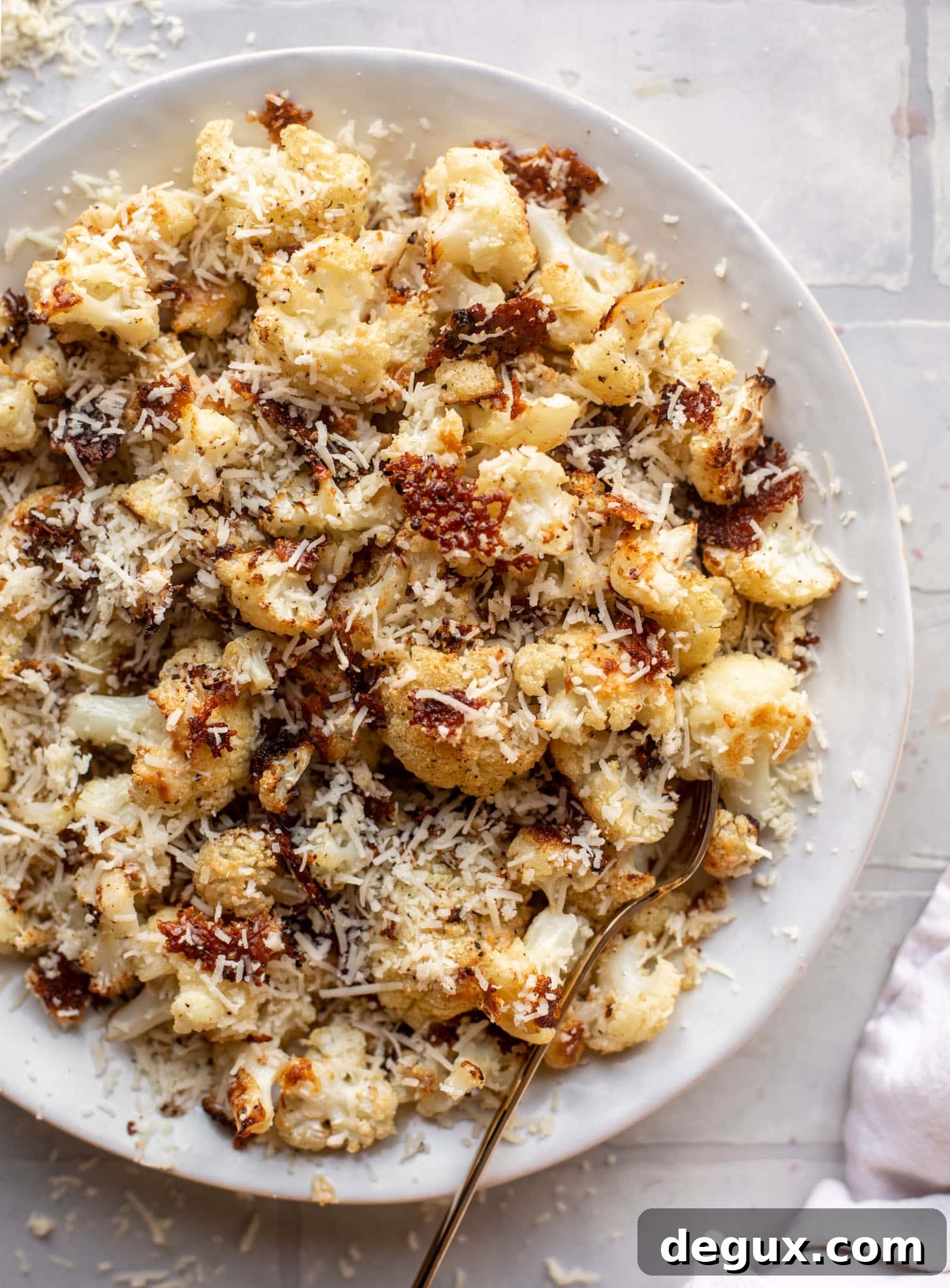 cacio e pepe roasted cauliflower
