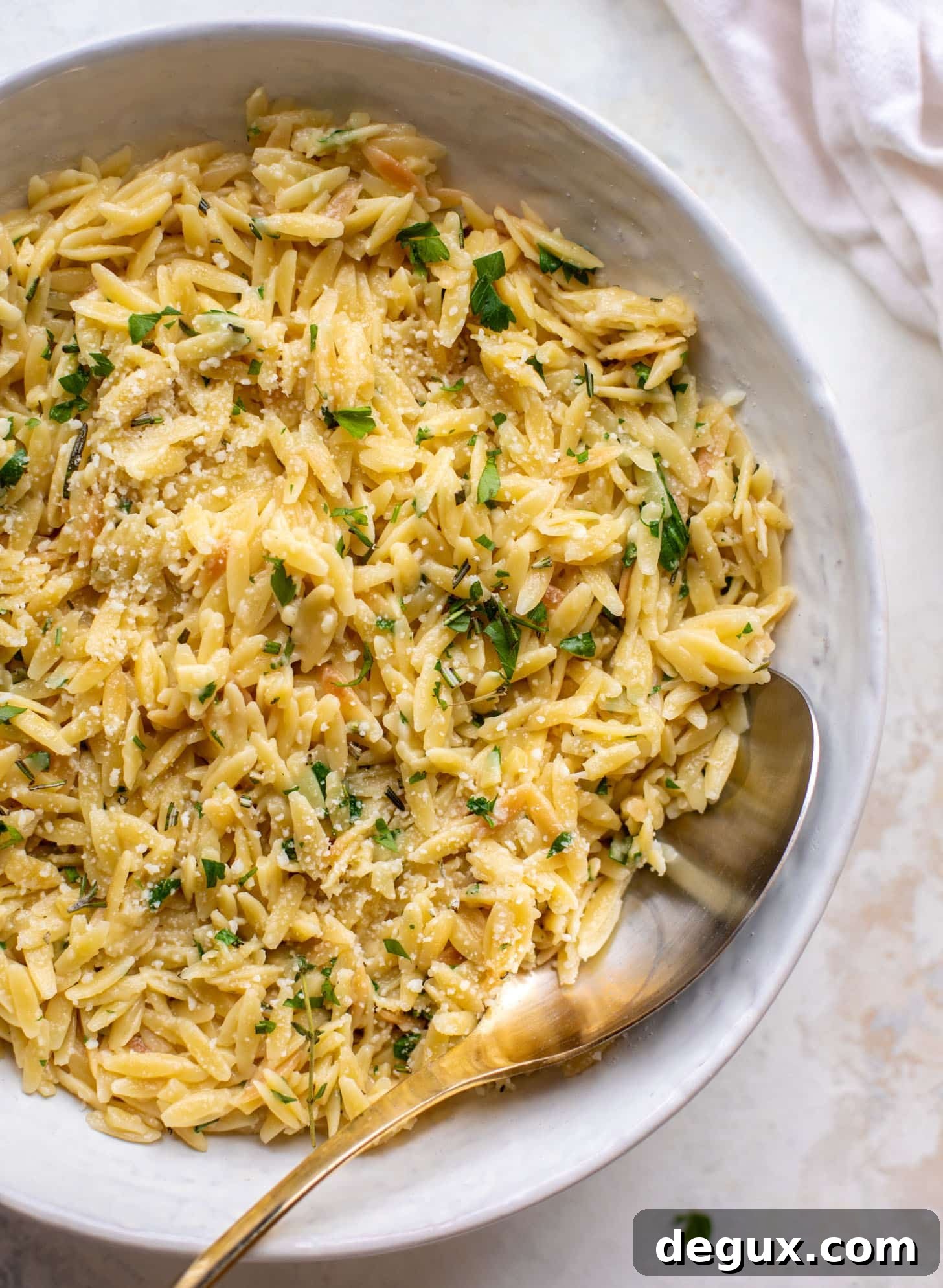 Parmesan Herb Orzo Recipe — Creamy Italian-Style Side Dish 11 parmesan herb orzo
