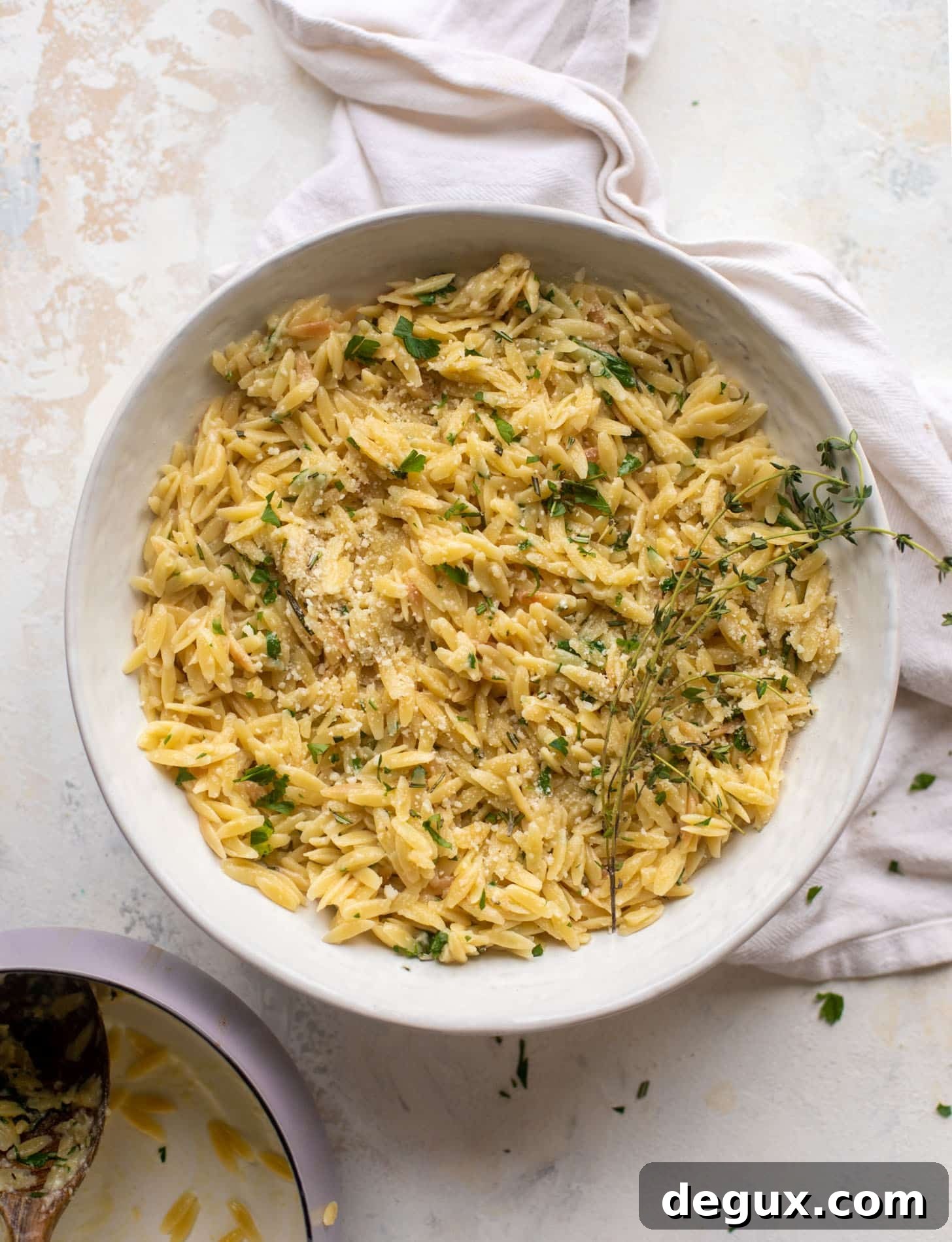 Parmesan Herb Orzo Recipe — Creamy Italian-Style Side Dish 8 parmesan herb orzo