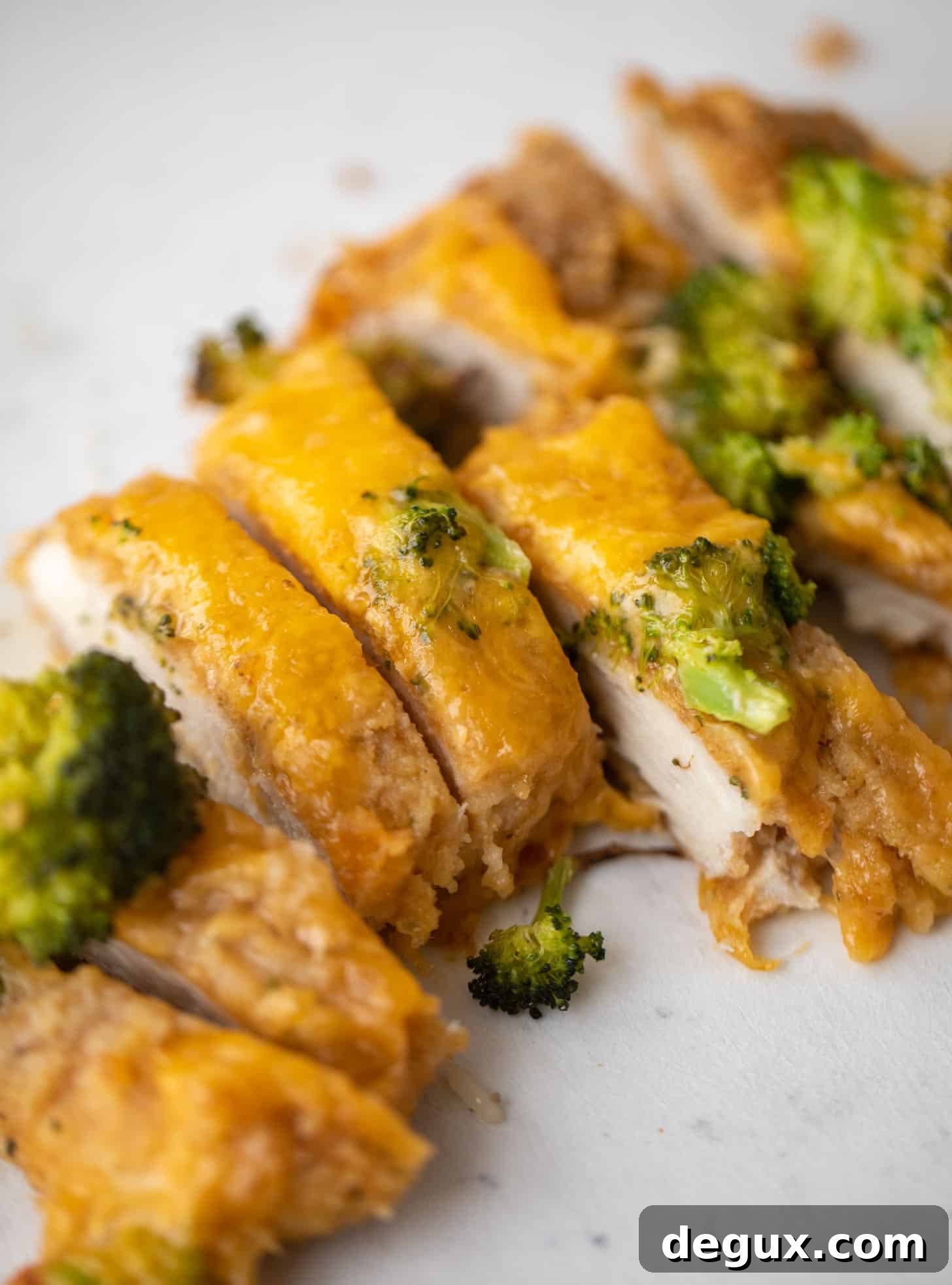 crispy broccoli cheddar melt chicken