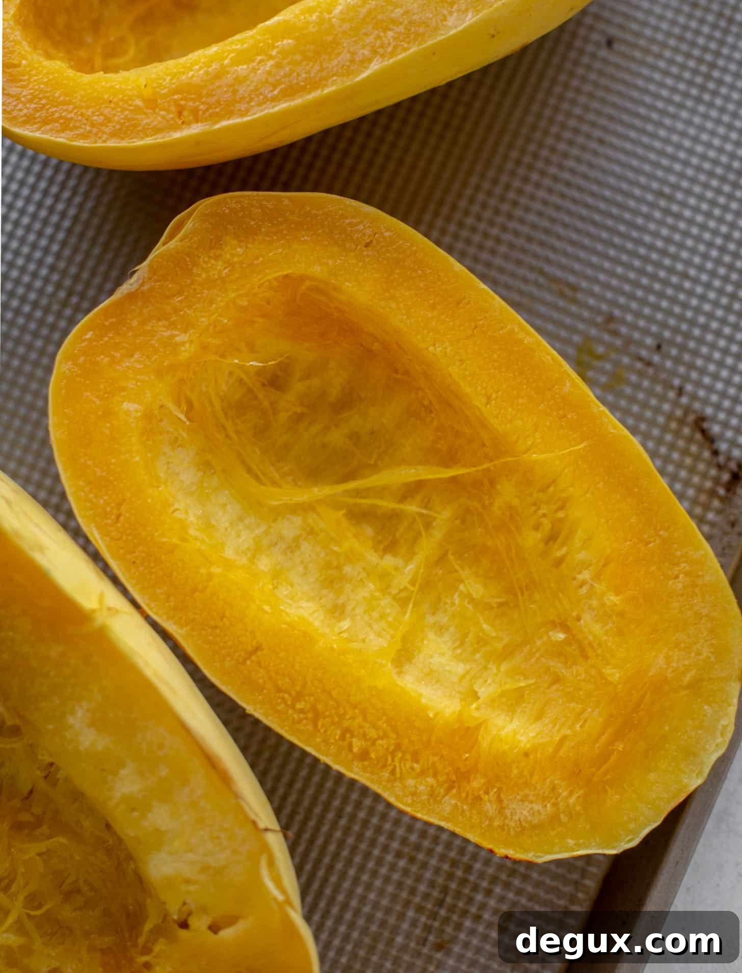 Fire-Roasted Spaghetti Squash with Tangy Tomato Sauce 3 spaghetti squash roasted