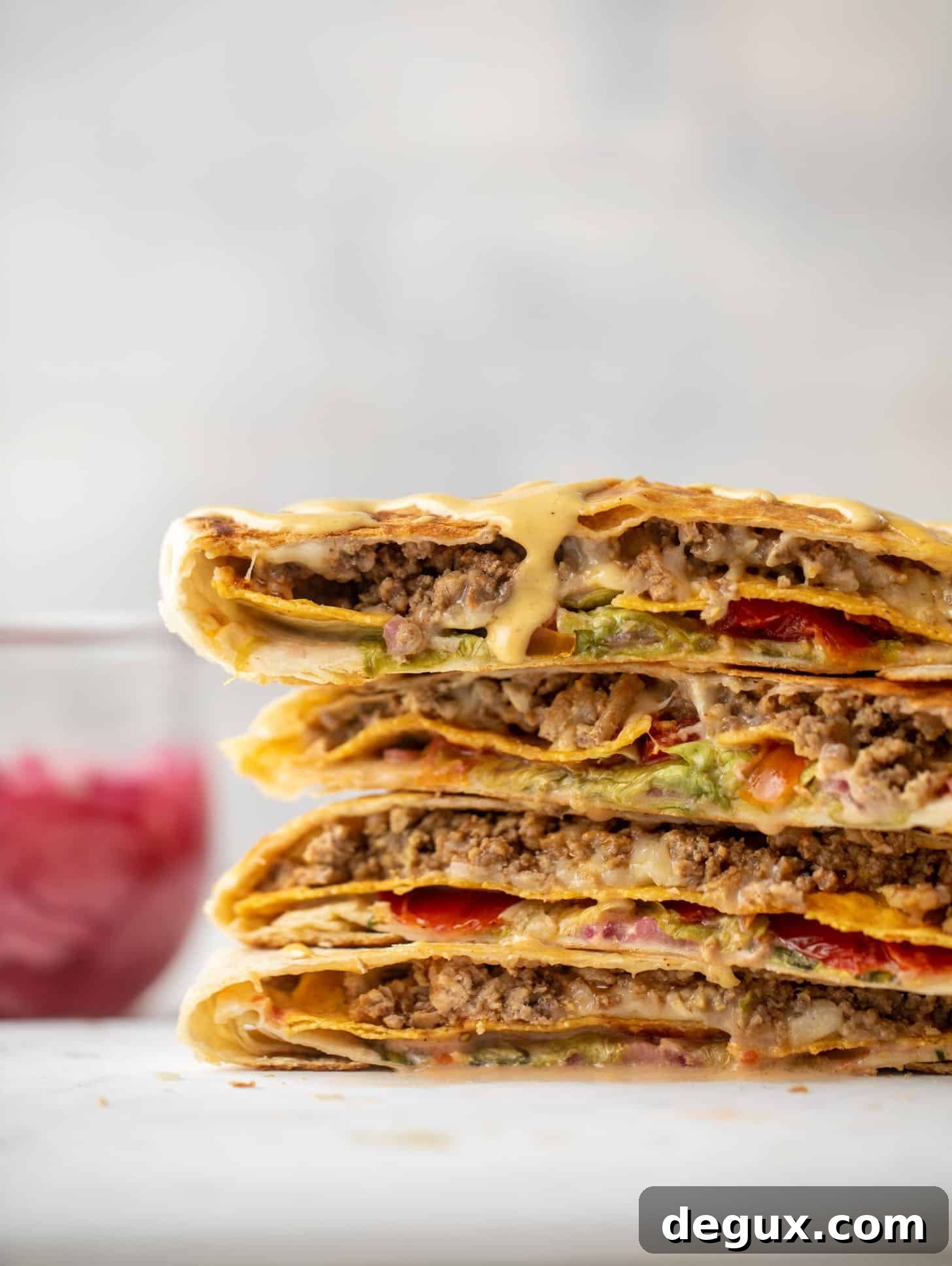 Crispy Cheeseburger Crunchwrap Recipe — Copycat Taco Bell Style 7 cheeseburger crunchwraps