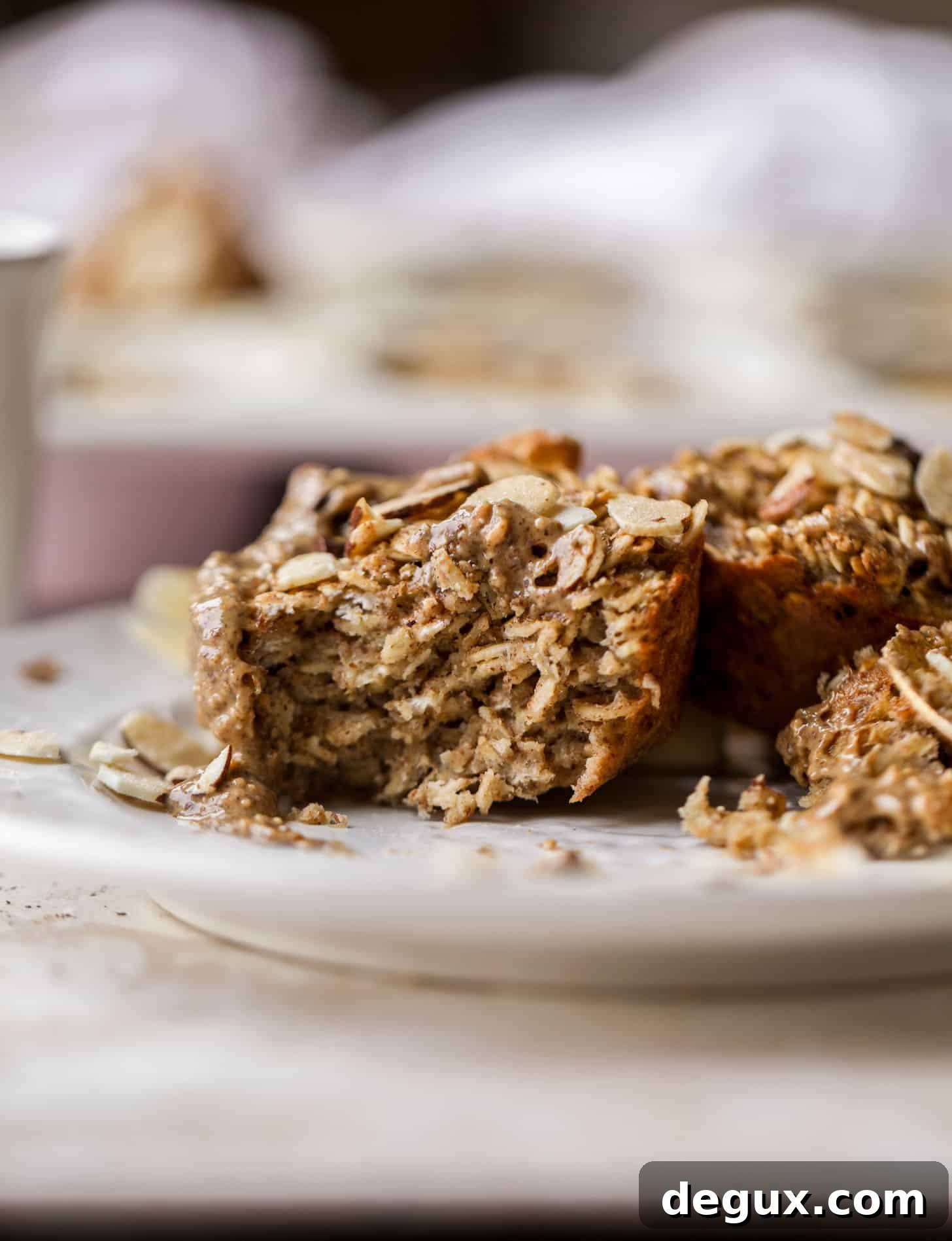 Almond Butter Banana Baked Oatmeal Cups Recipe 12 almond butter banana baked oatmeal cups