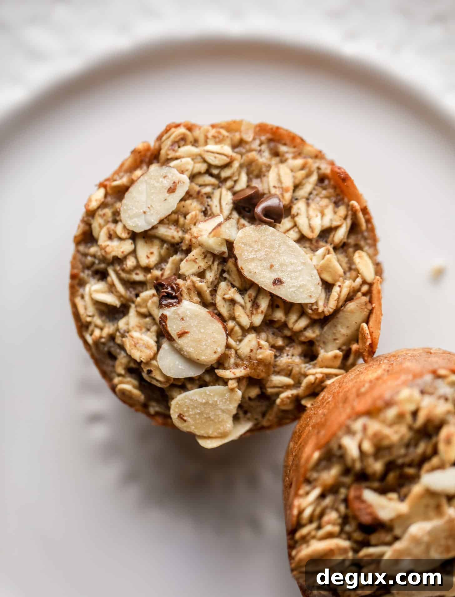 Almond Butter Banana Baked Oatmeal Cups Recipe 7 almond butter banana baked oatmeal cups