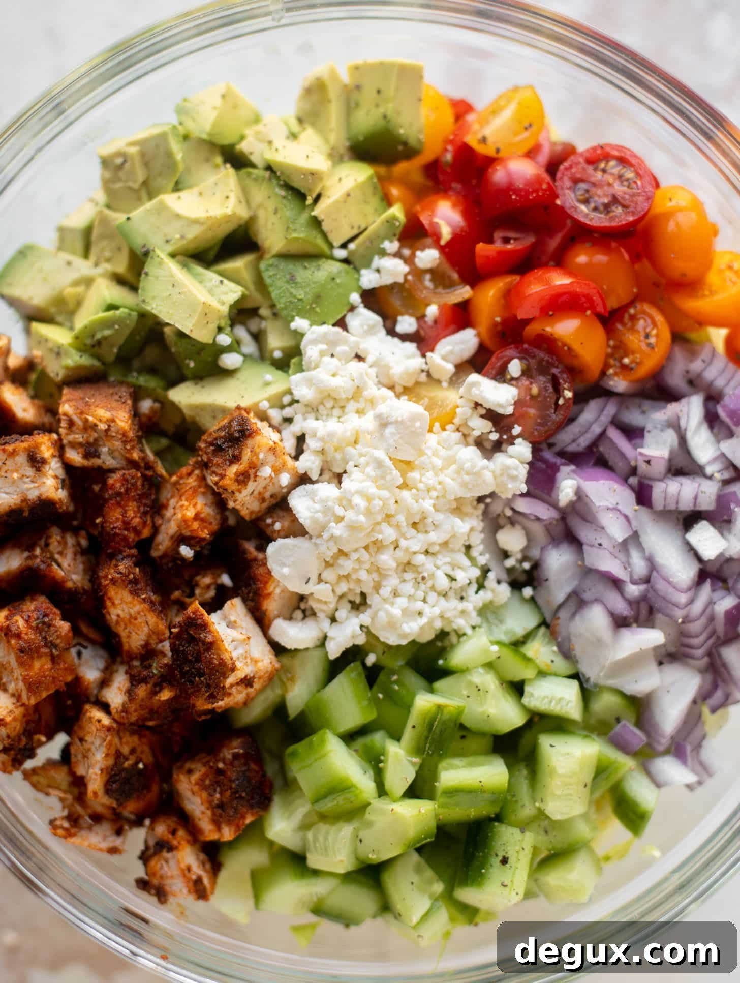 Blackened Chicken Chopped Salad with Raspberry Chipotle Vinaigrette Recipe 7 blackened chicken chopped salad